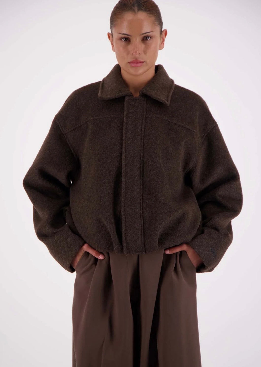 BAILEY BOMBER JACKET BROWN