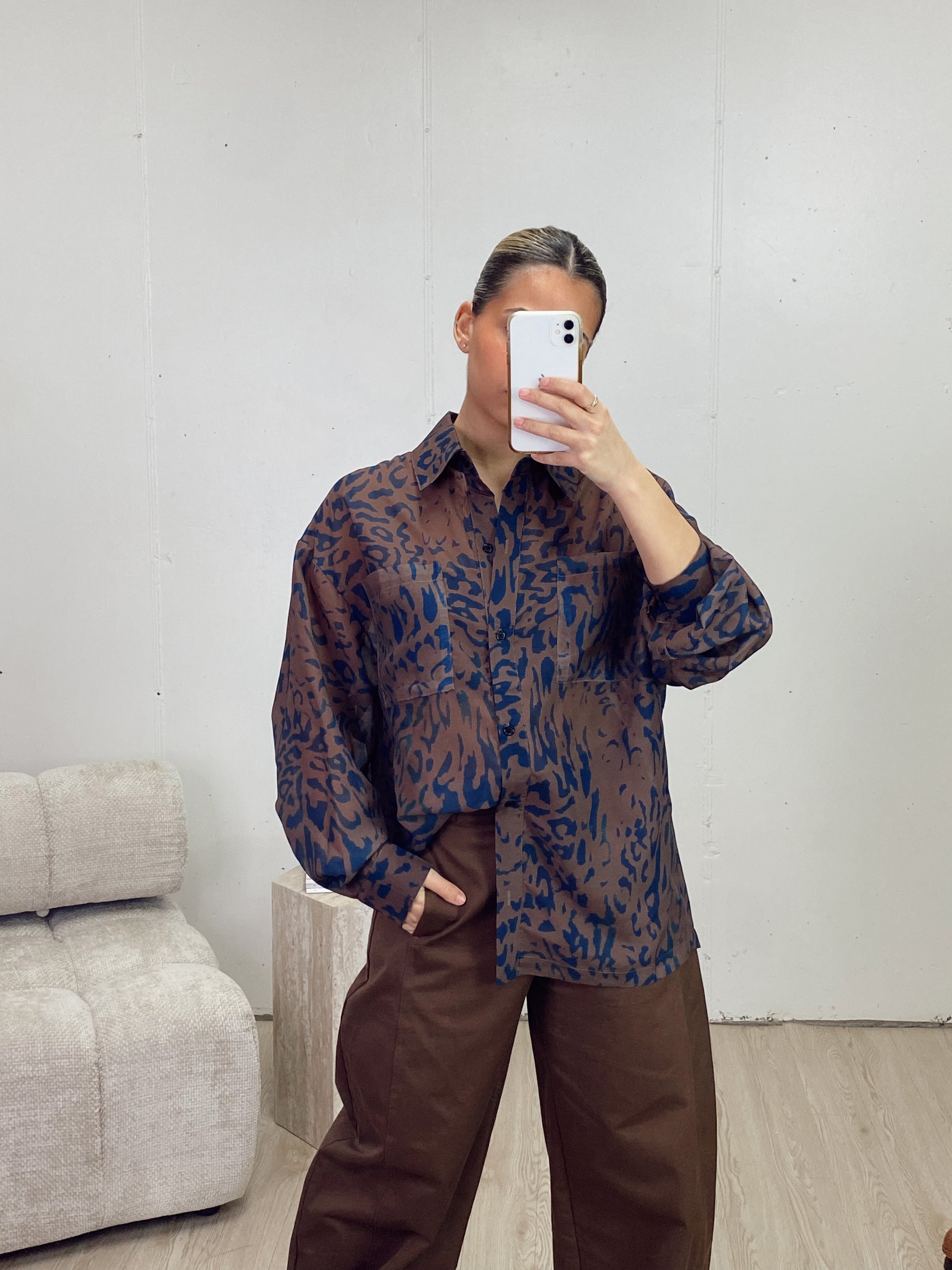 LAYLA LEOPARD  SHIRT