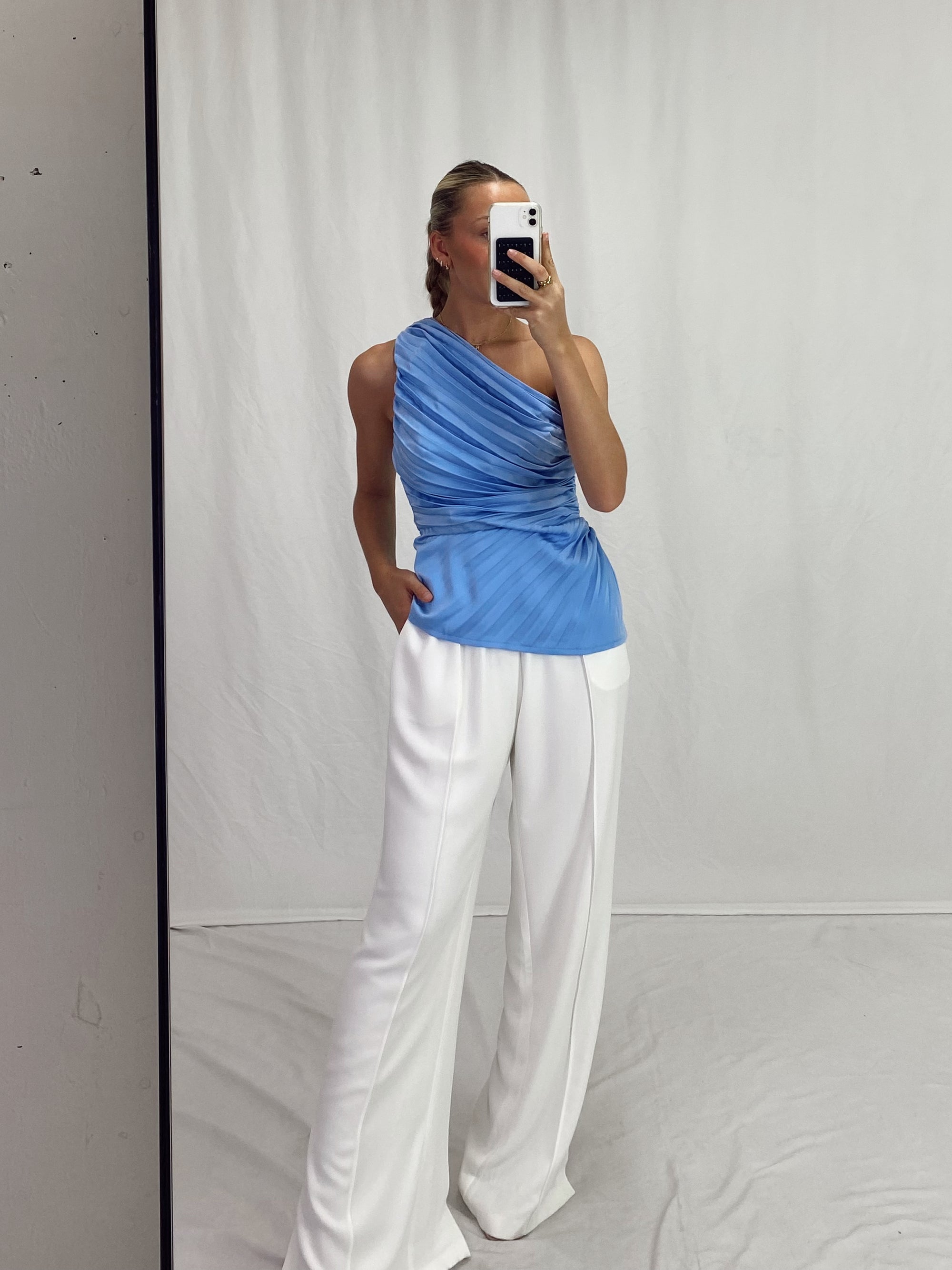 HELENA PLEATED TOP