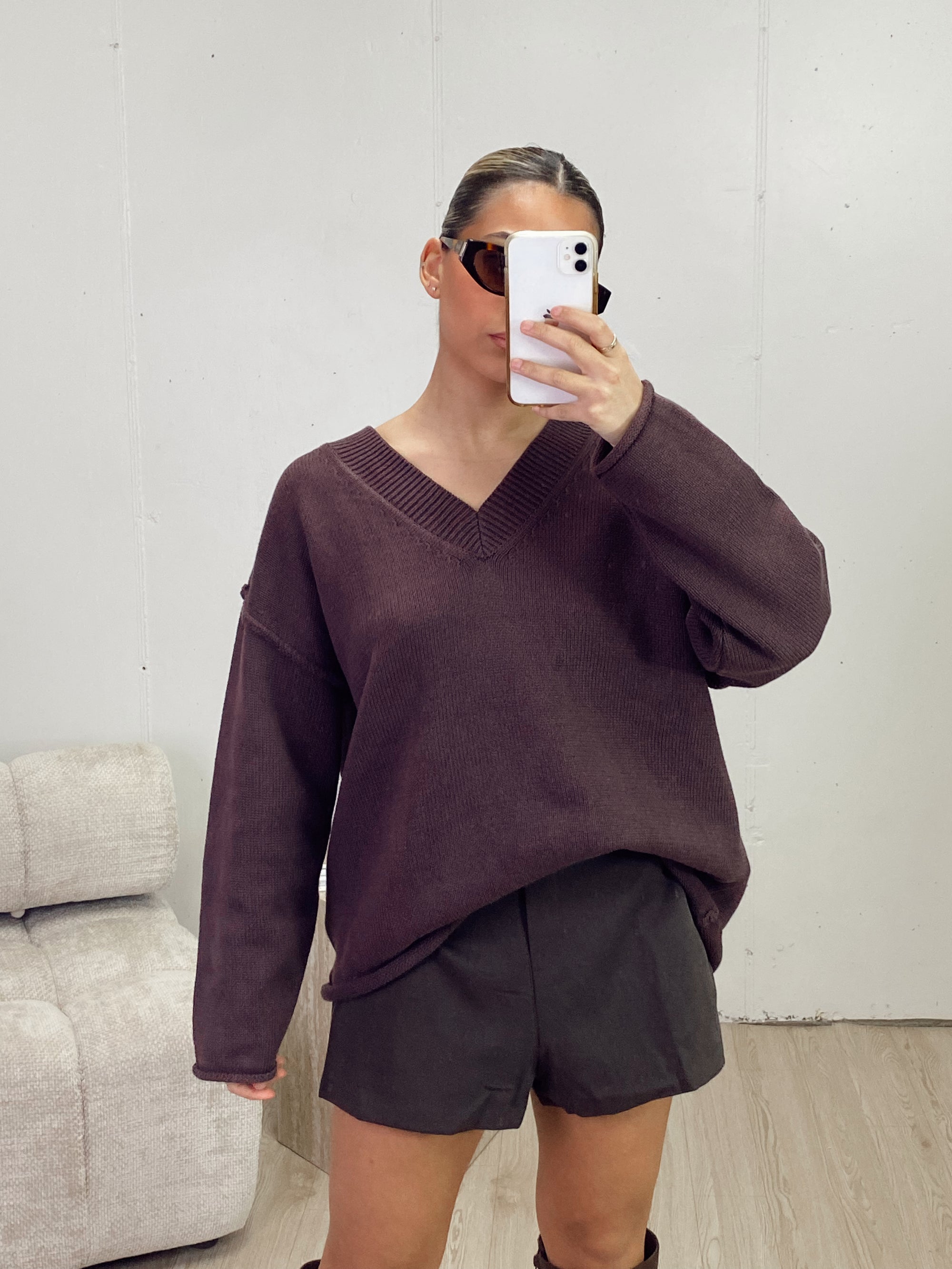 CARA  V NECK JUMPER
