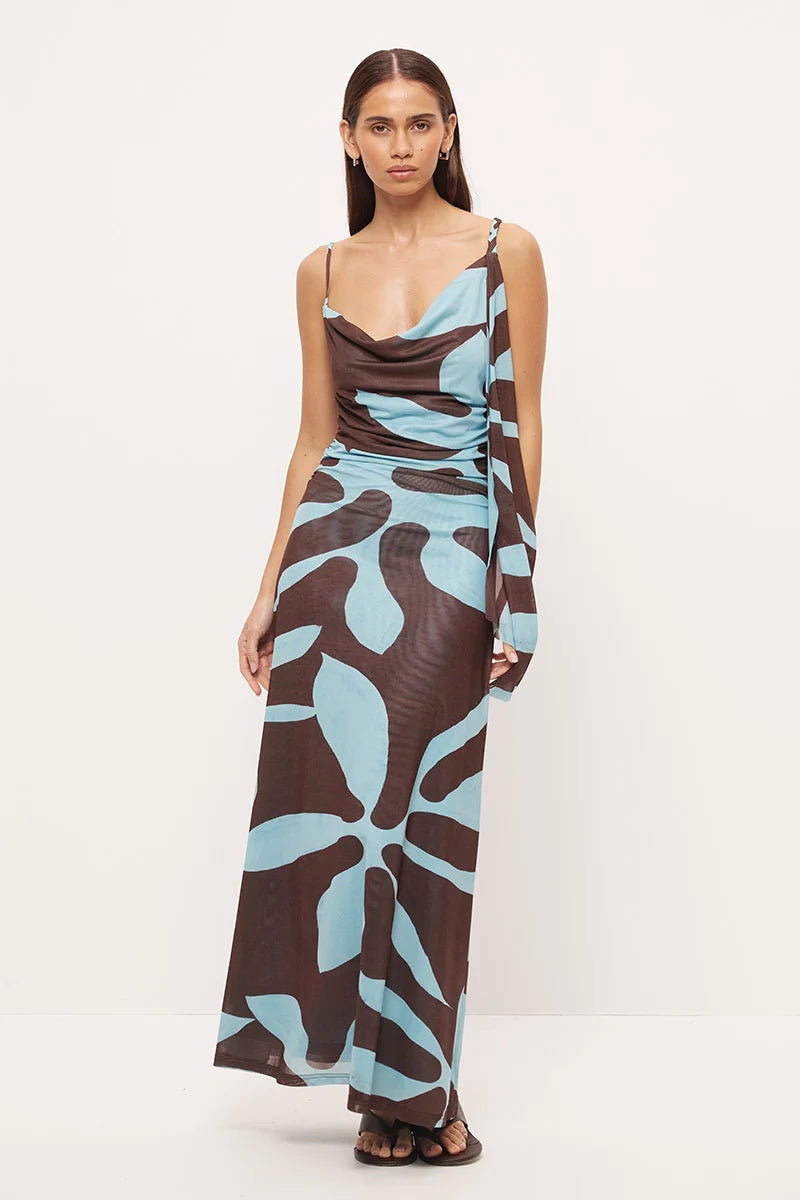 MON RENN LUCID TIE DRESS