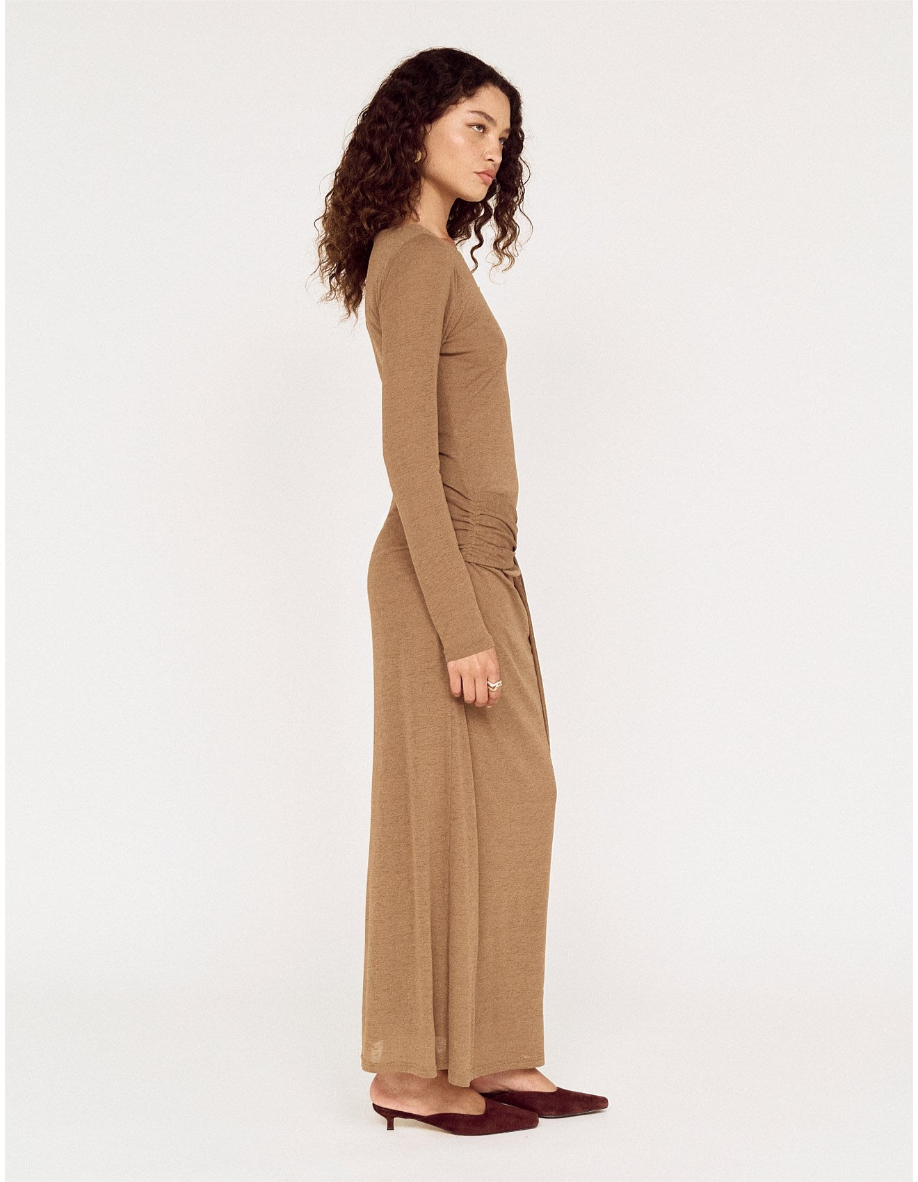 MINK PINK NOA MESH MIDI DRESS