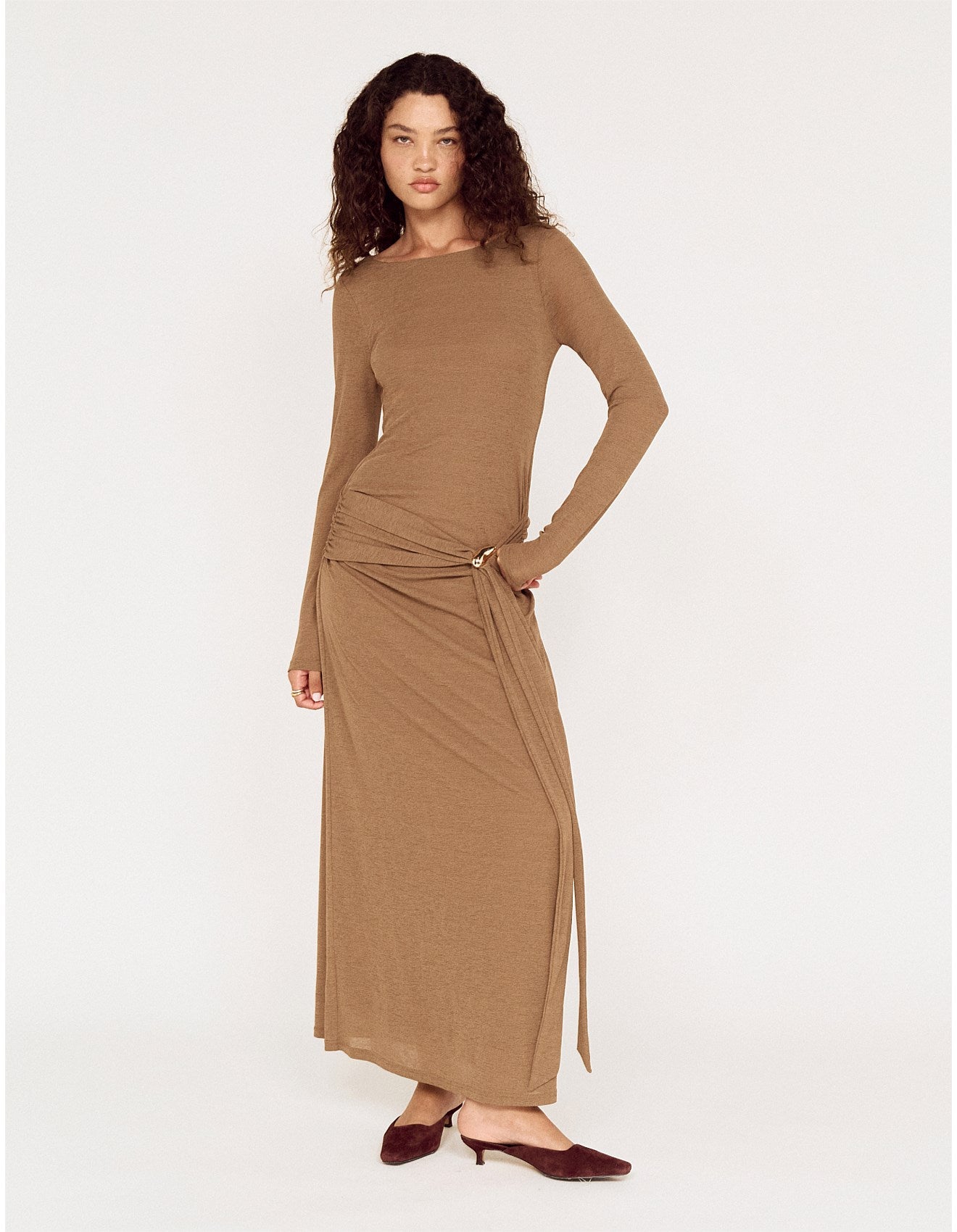 MINK PINK NOA MESH MIDI DRESS