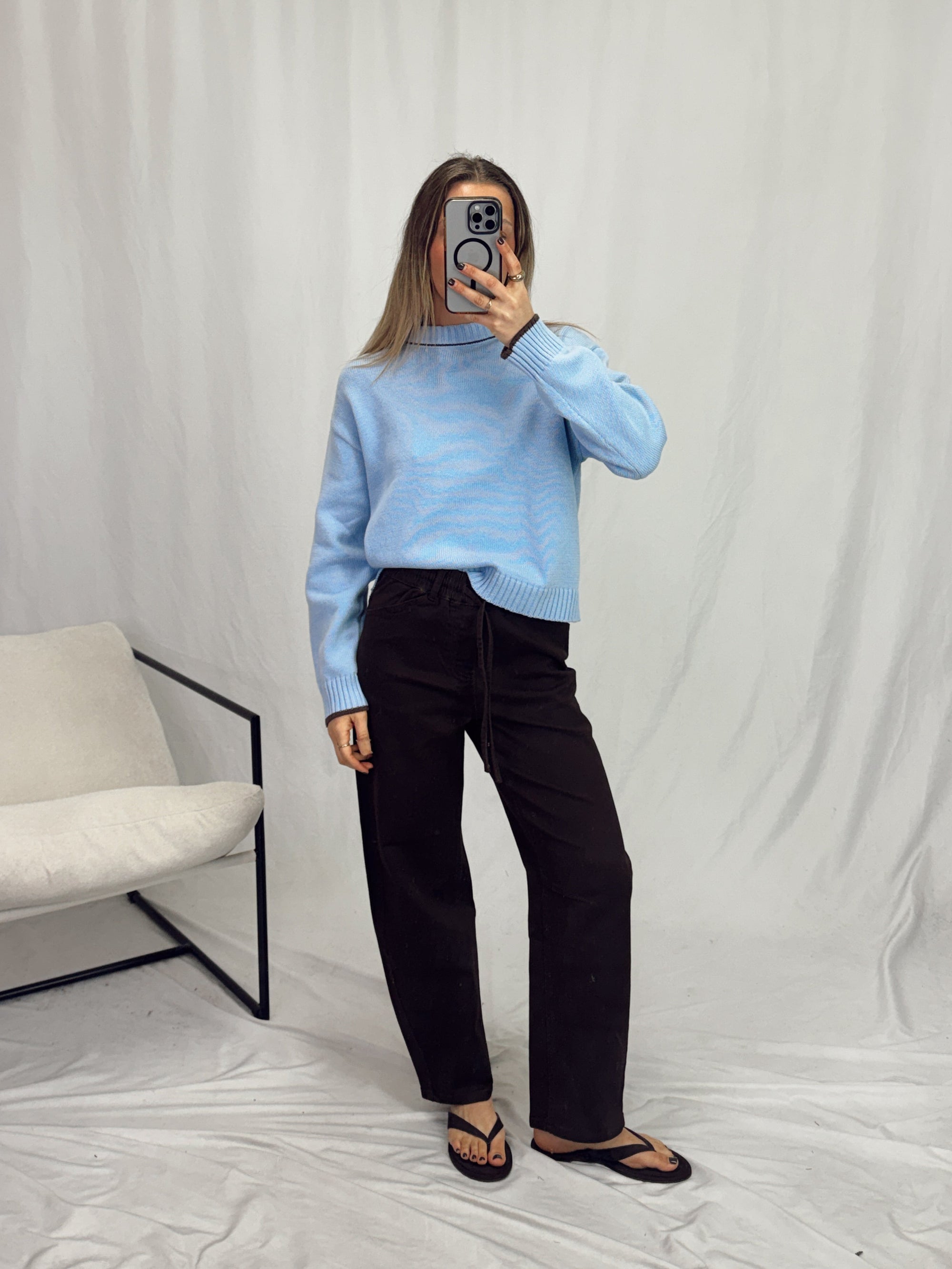 SARAH BARREL LEG JEAN