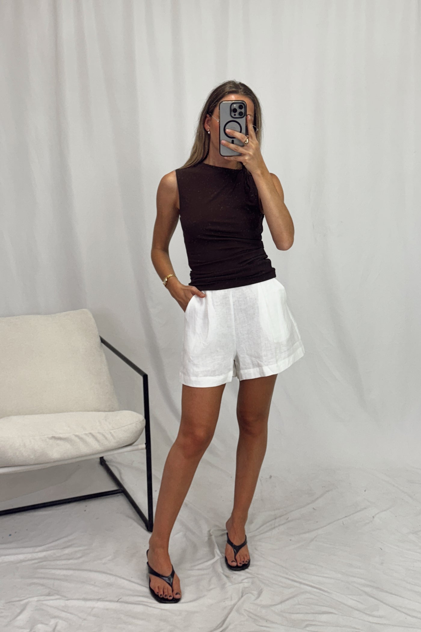 JULZ LINEN SHORTS