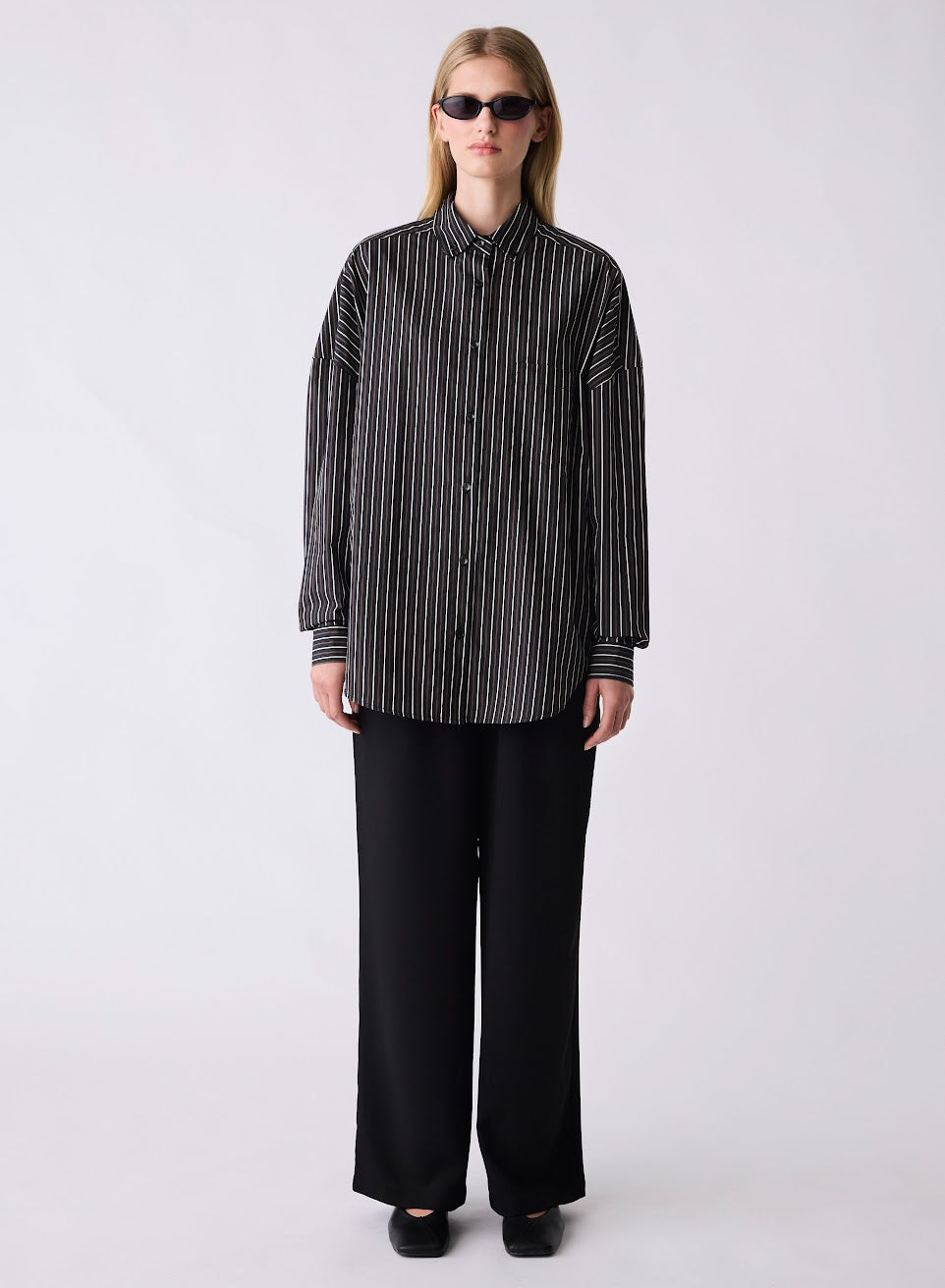 ESMAEE ONEWAY STRIPE SHIRT