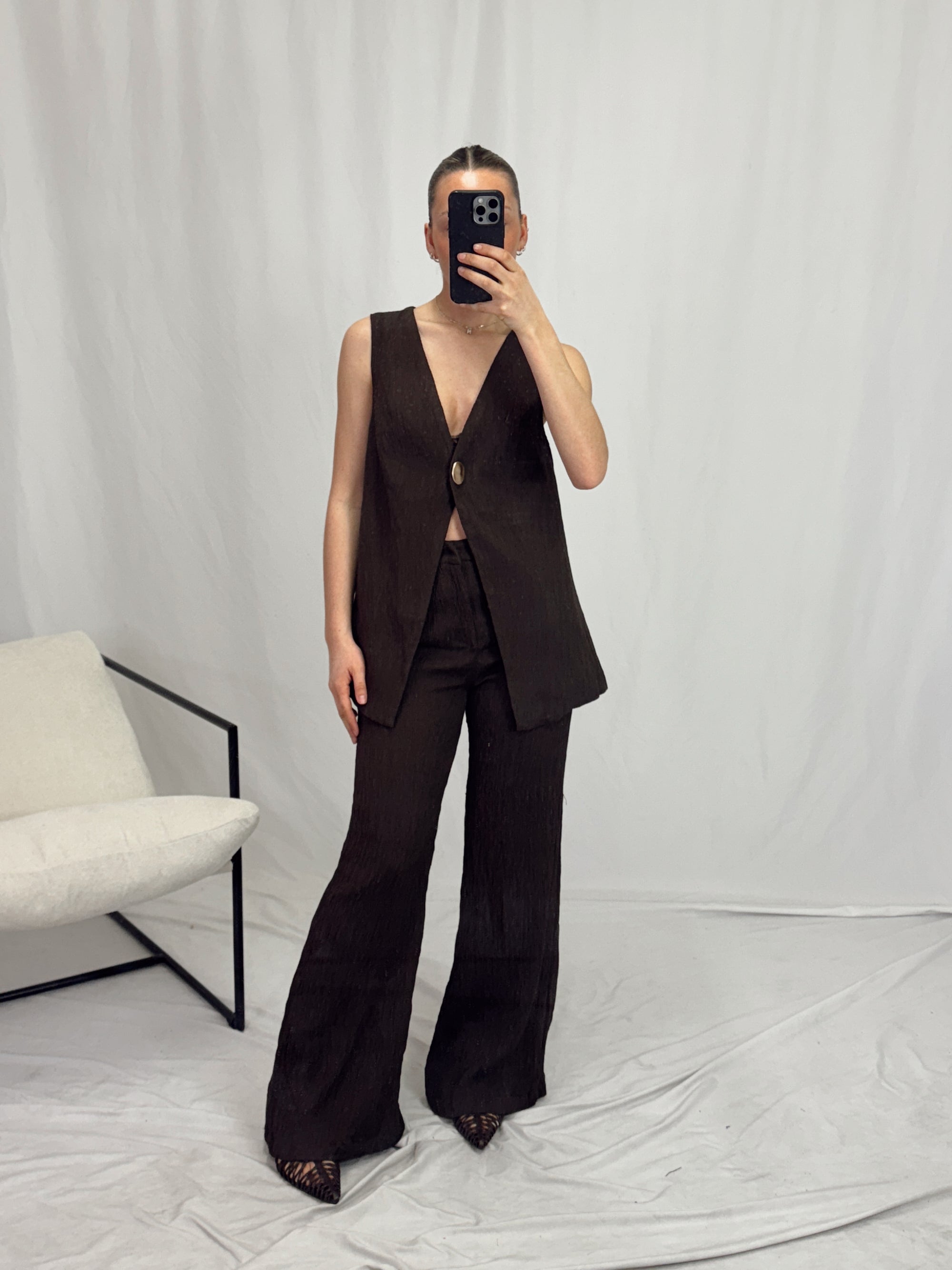 BILLIE CHOCOLATE VEST SET