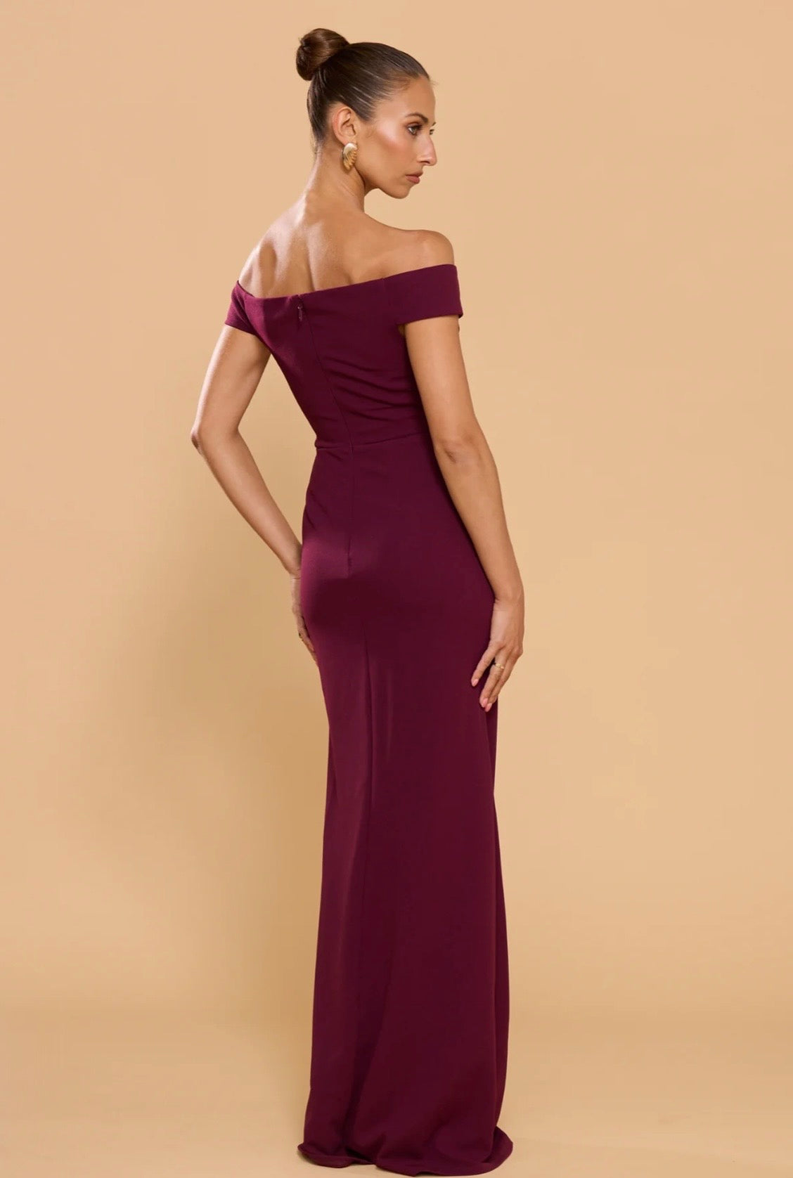 CHARLOTTE GOWN DARK MERLOT - PREORDER