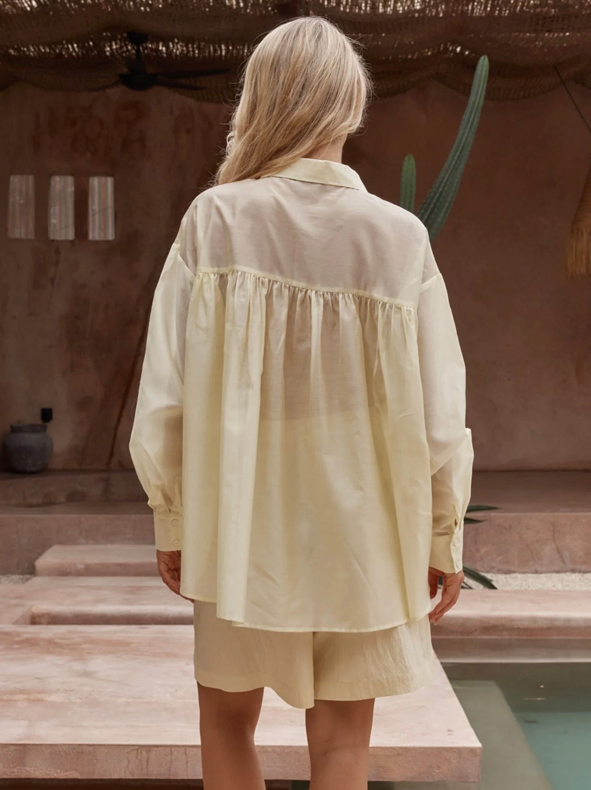 VAL OVERSIZED SHIRT - LEMON