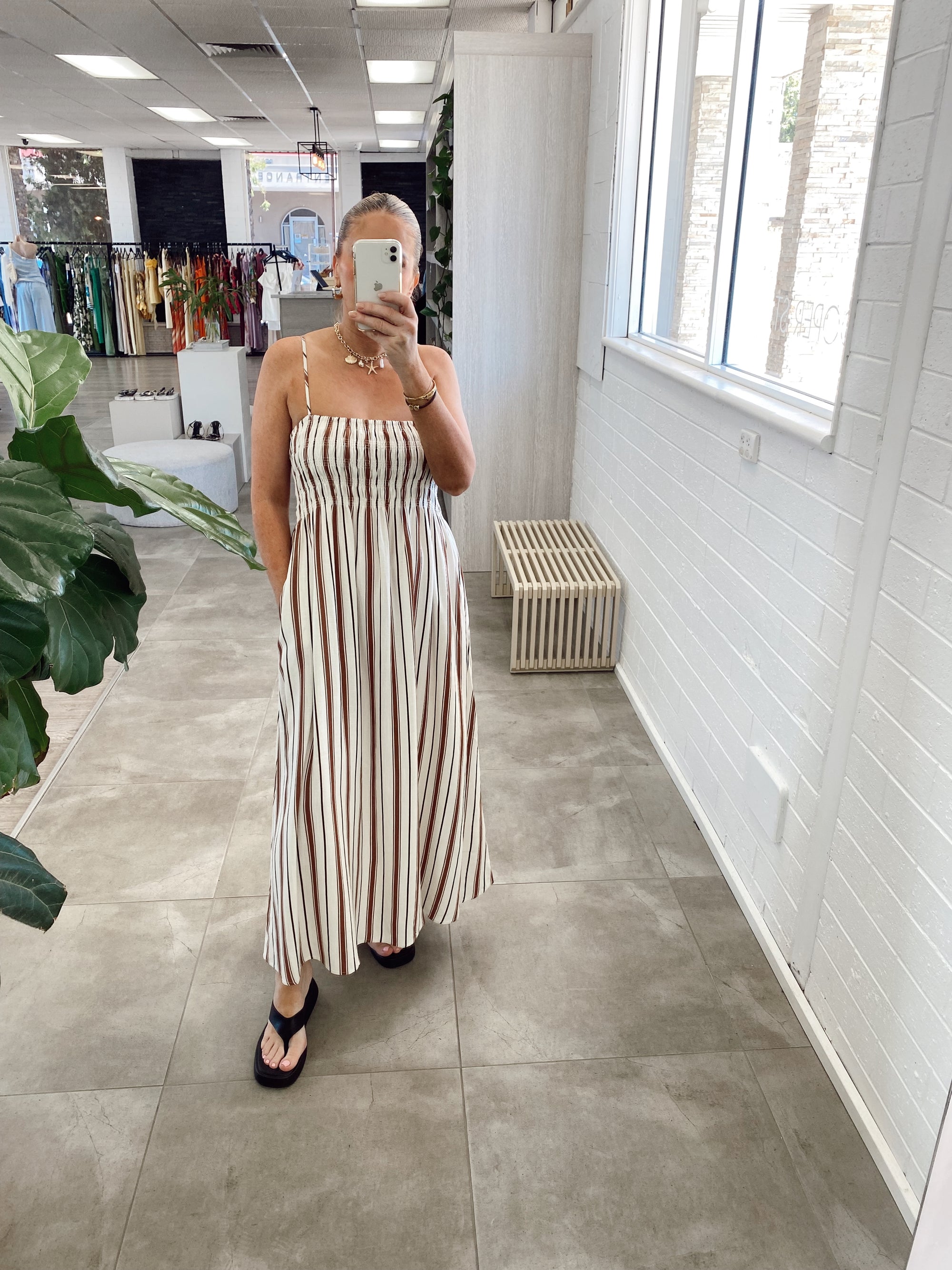 EVIE STRIPED DRESS
