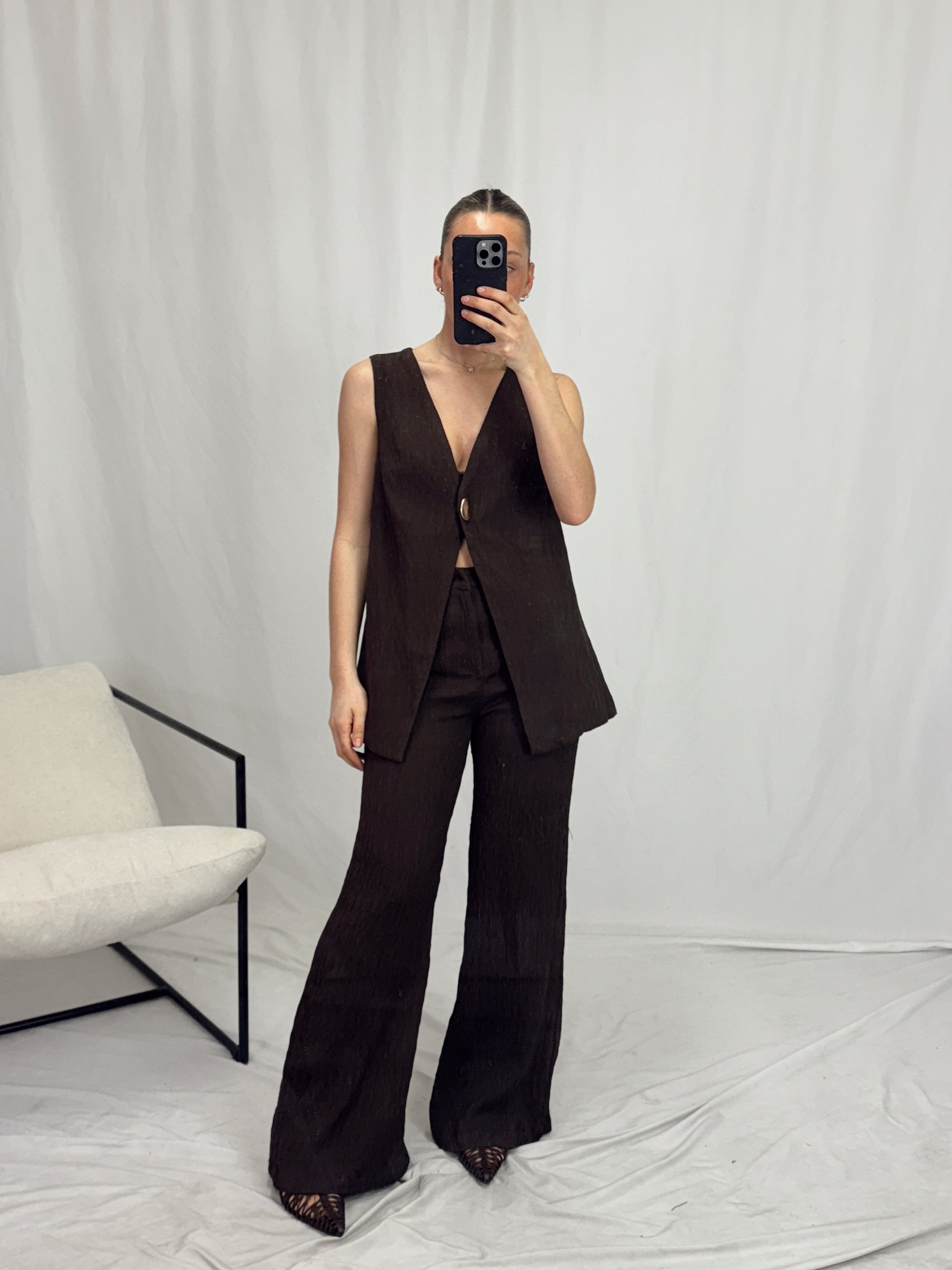 BILLIE CHOCOLATE VEST SET