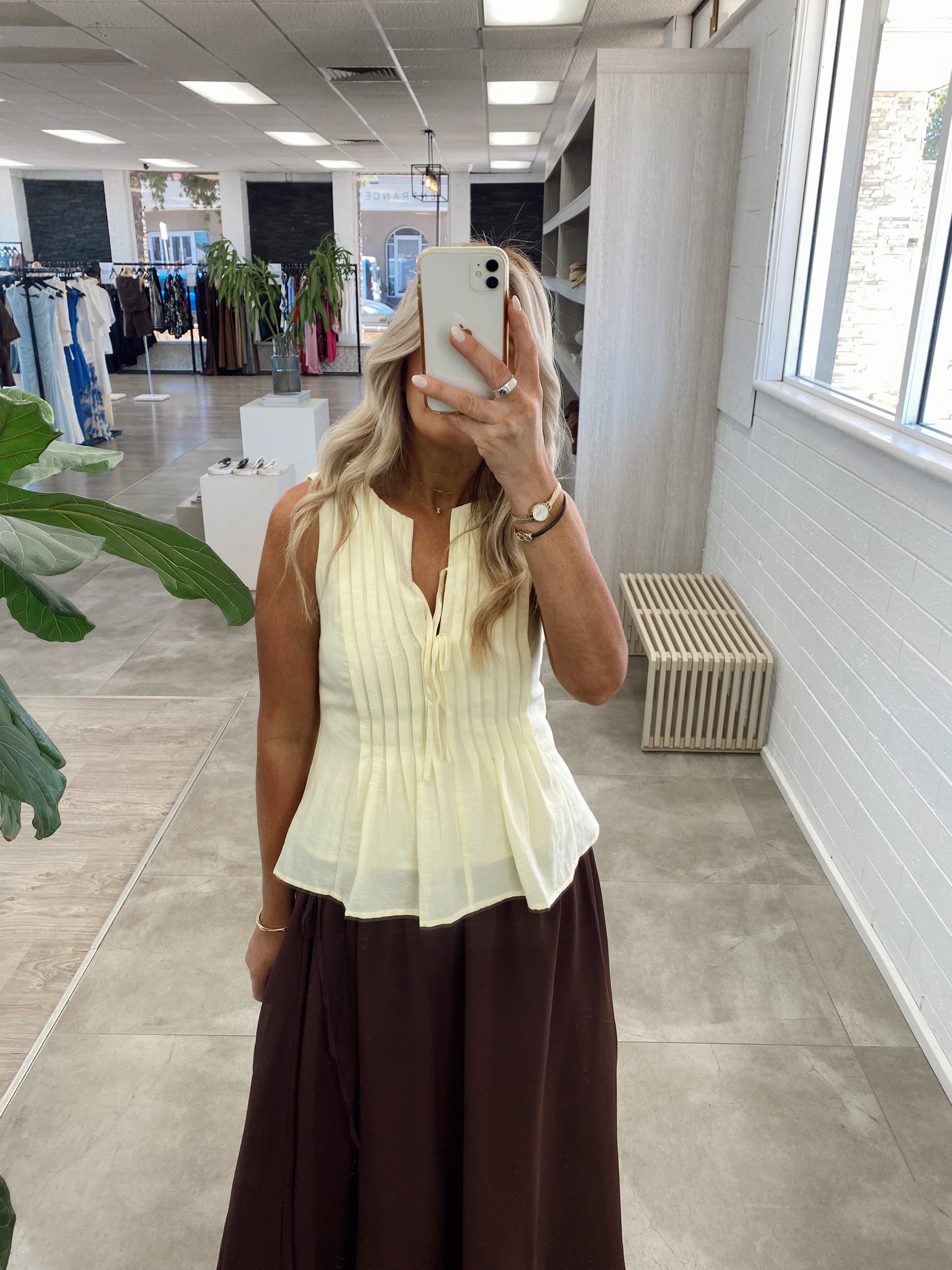 LEO BROWN MAXI SKIRT