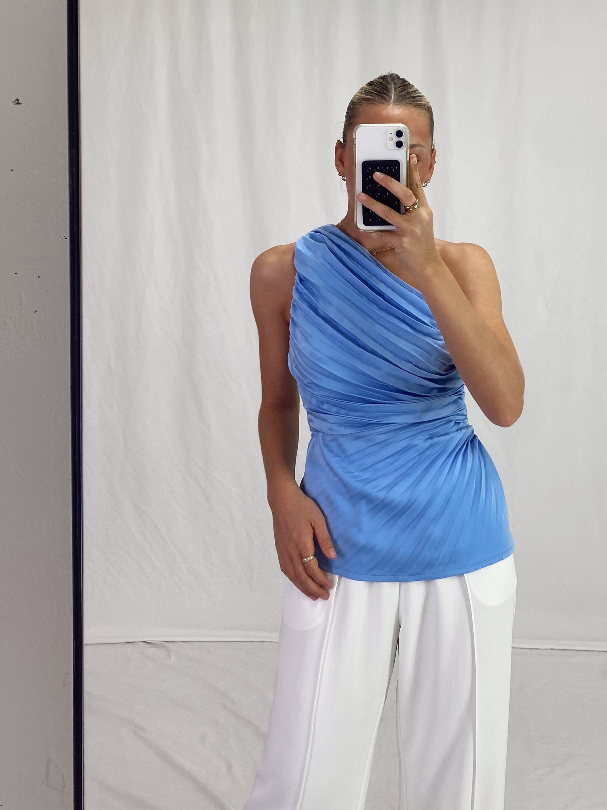 HELENA PLEATED TOP