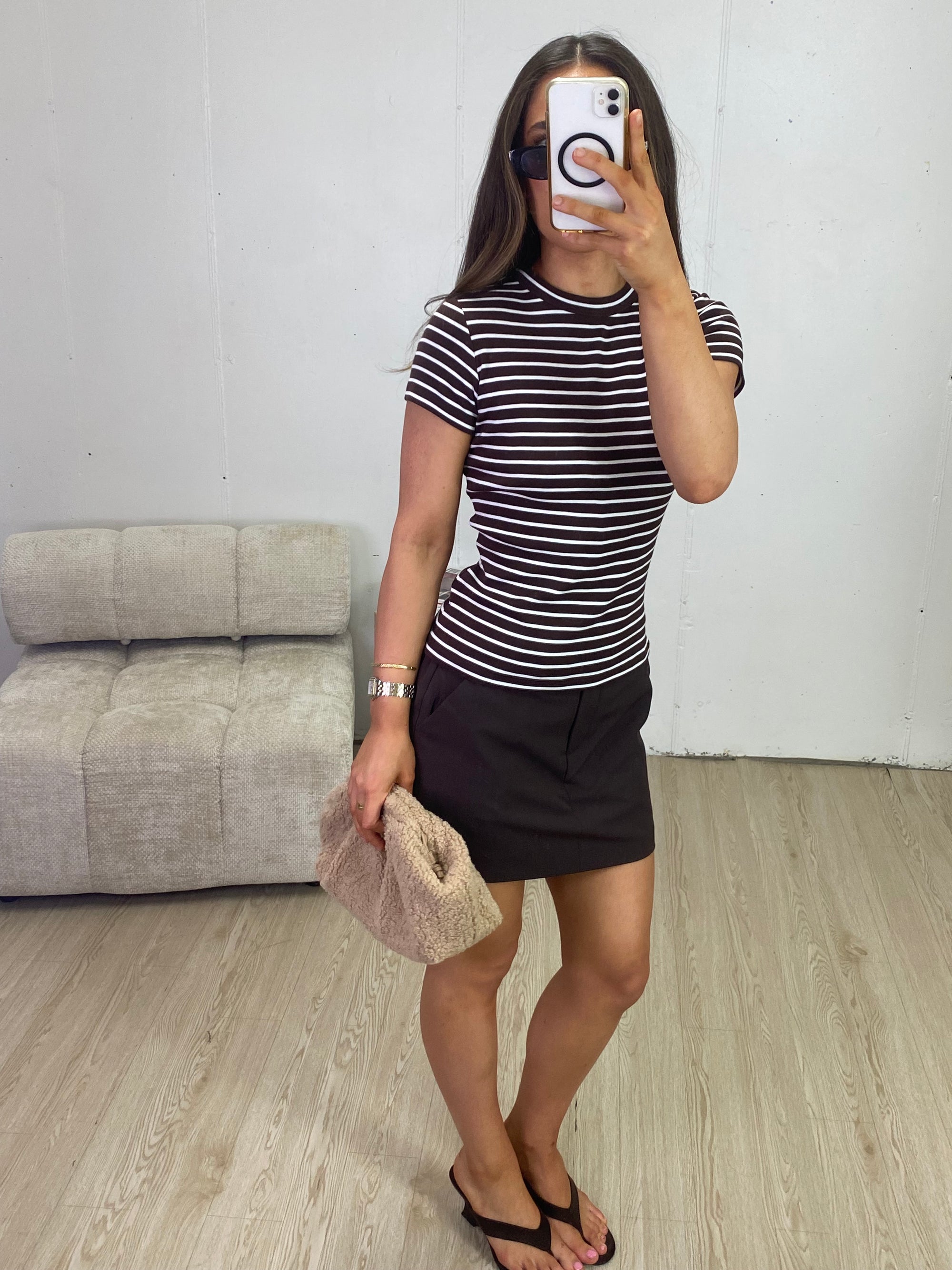 NUDE LUCY BABY ORGANIC STRIPE TEE