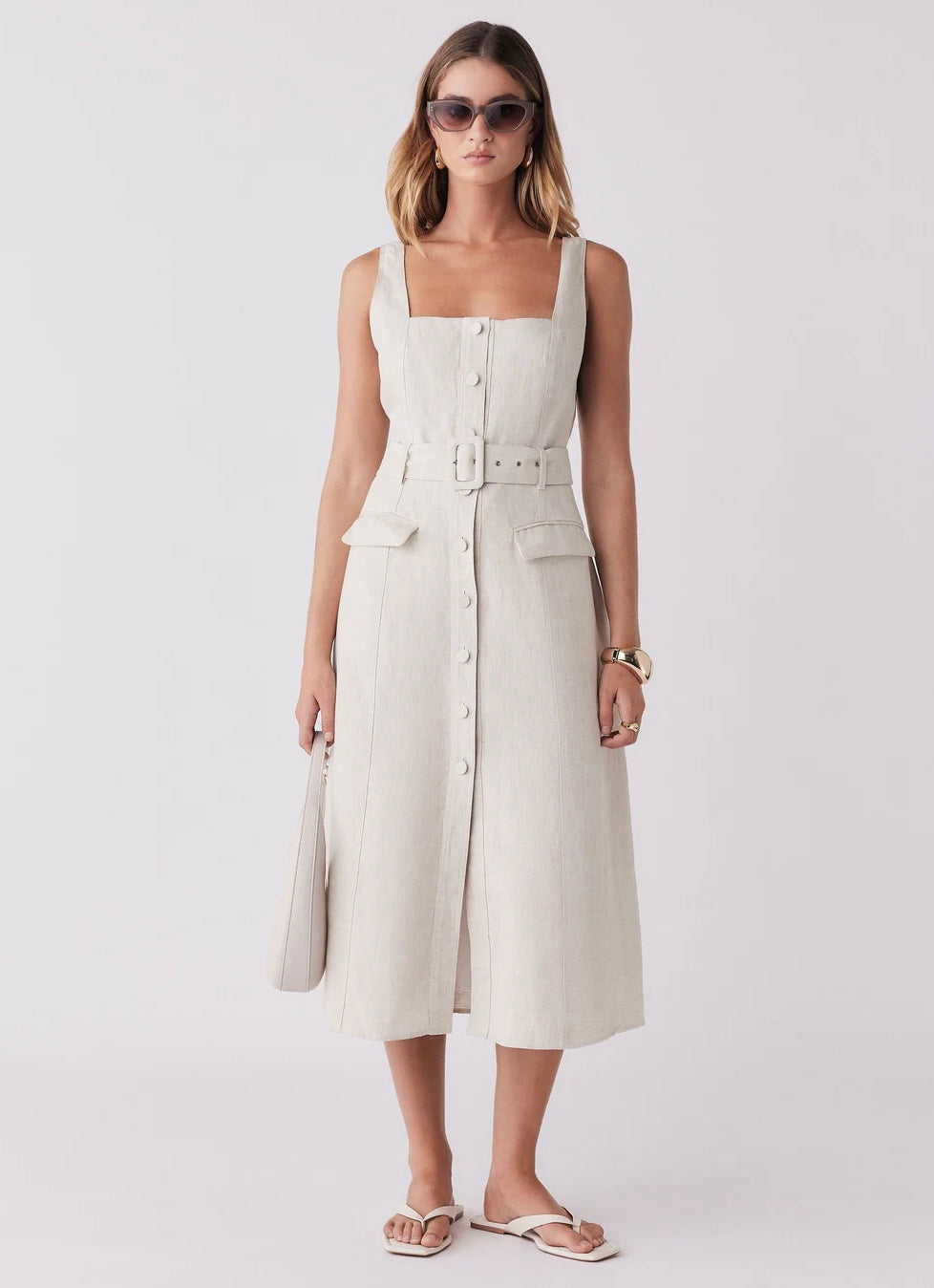 ESMAEE PORTSEA DRESS NATURAL