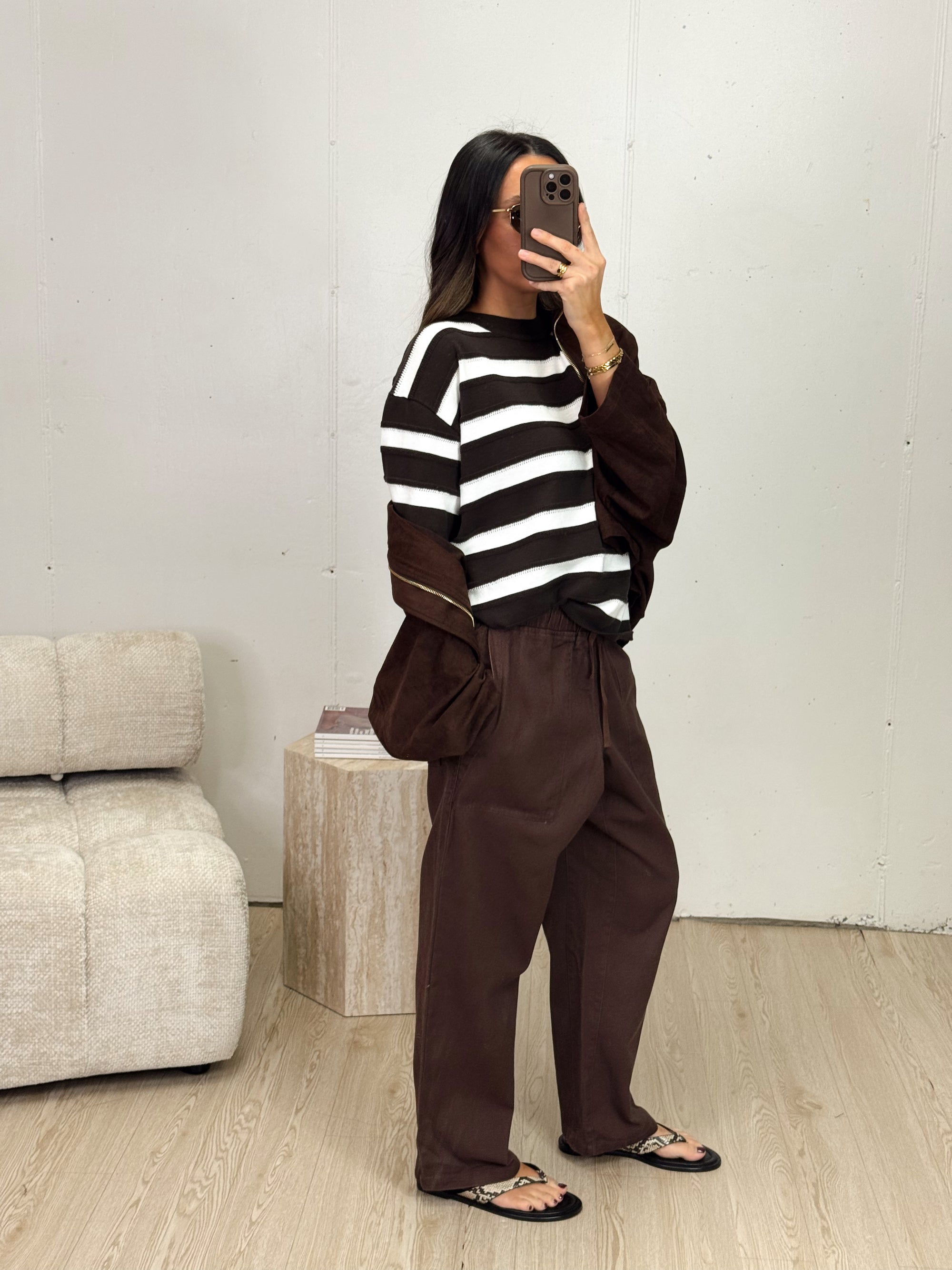 QUINN CHOCOLATE COTTON JOGGER