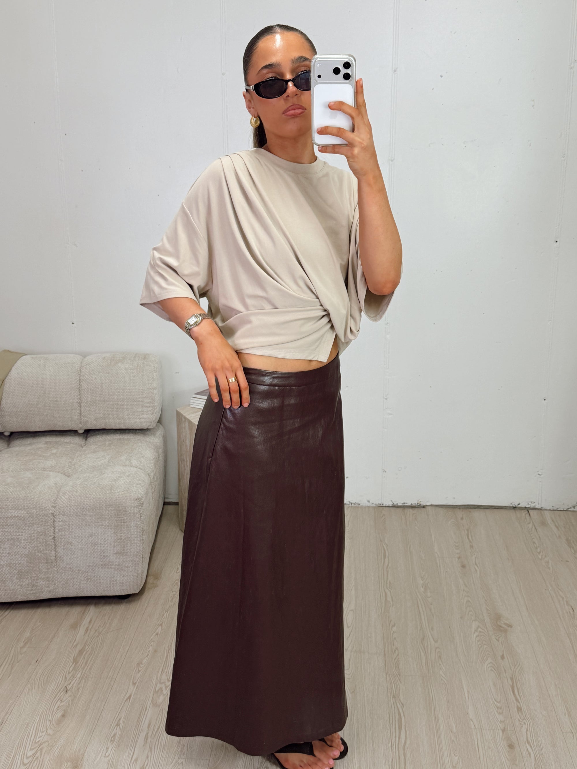 URBAN PLEATHER SKIRT