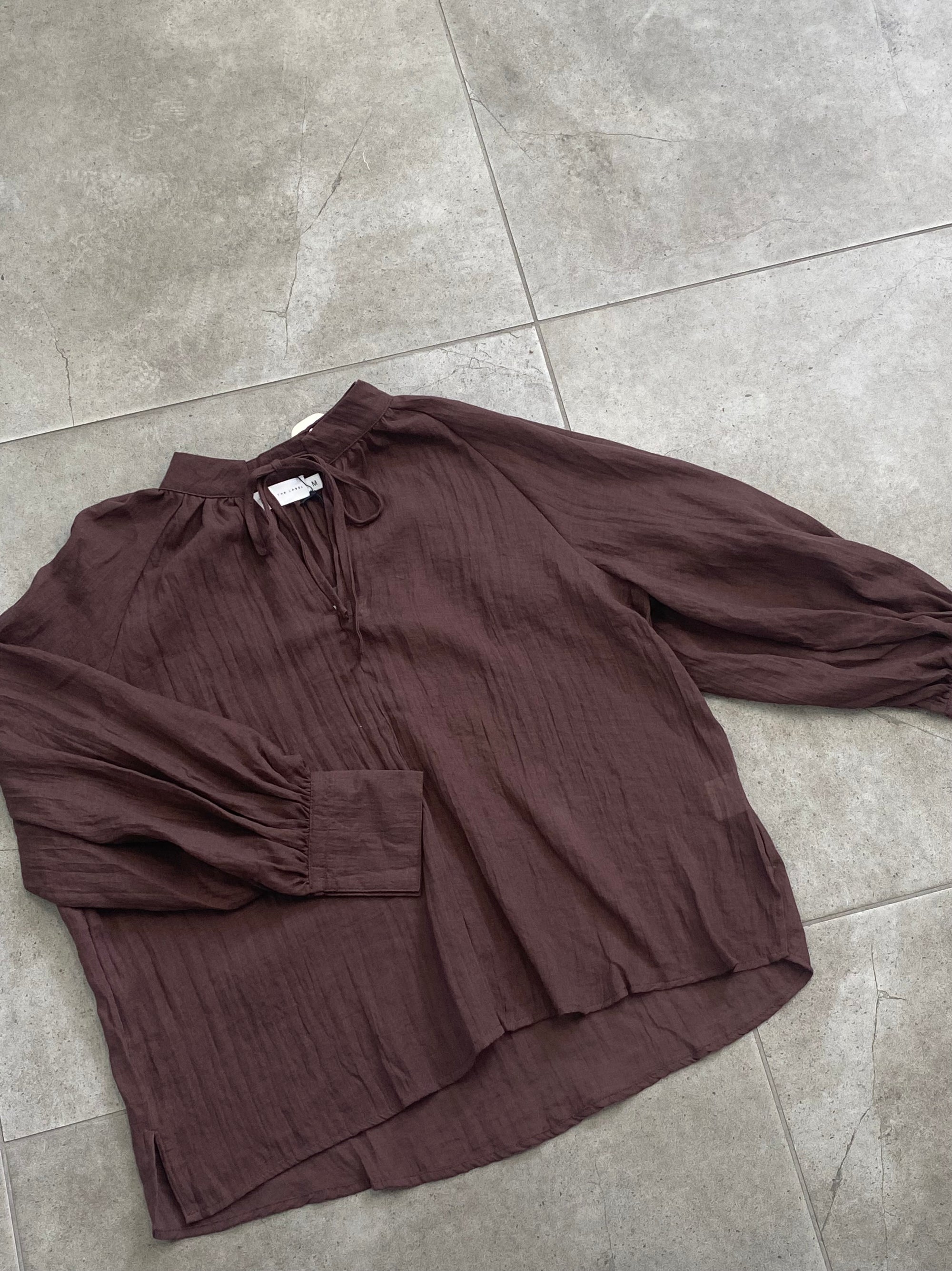 JATEA RAMIE SHIRT CHOCOLATE