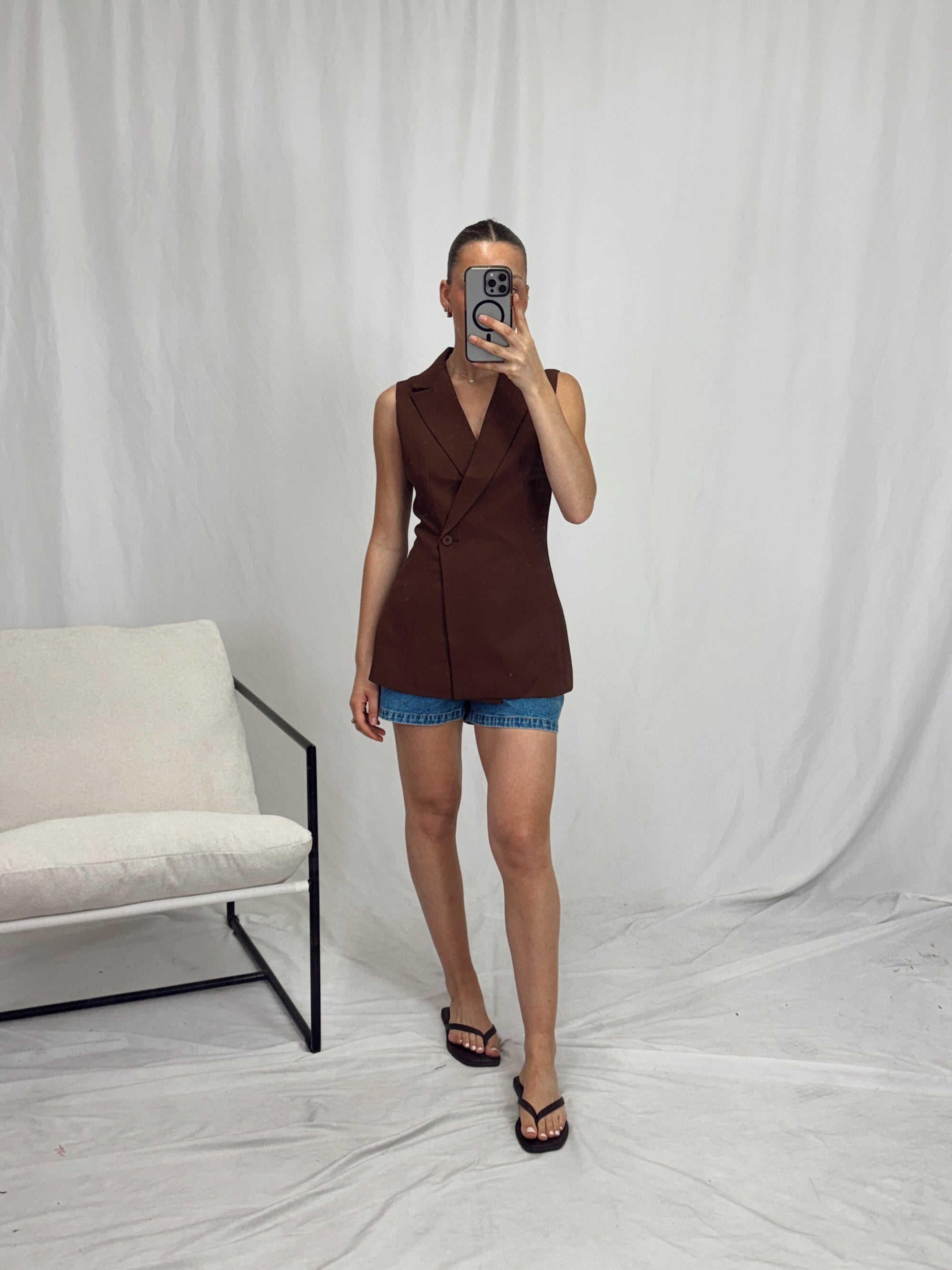 RHIANNA CHOCOLATE VEST