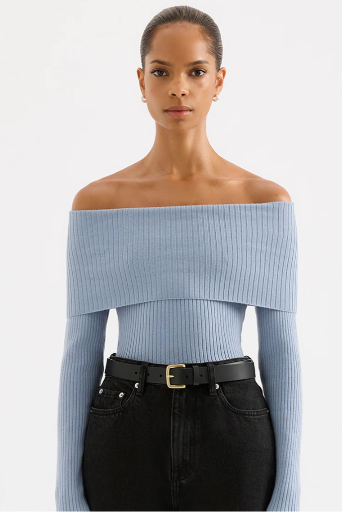 NUDE LUCY KRISHNA OFF SHOULDER KNIT