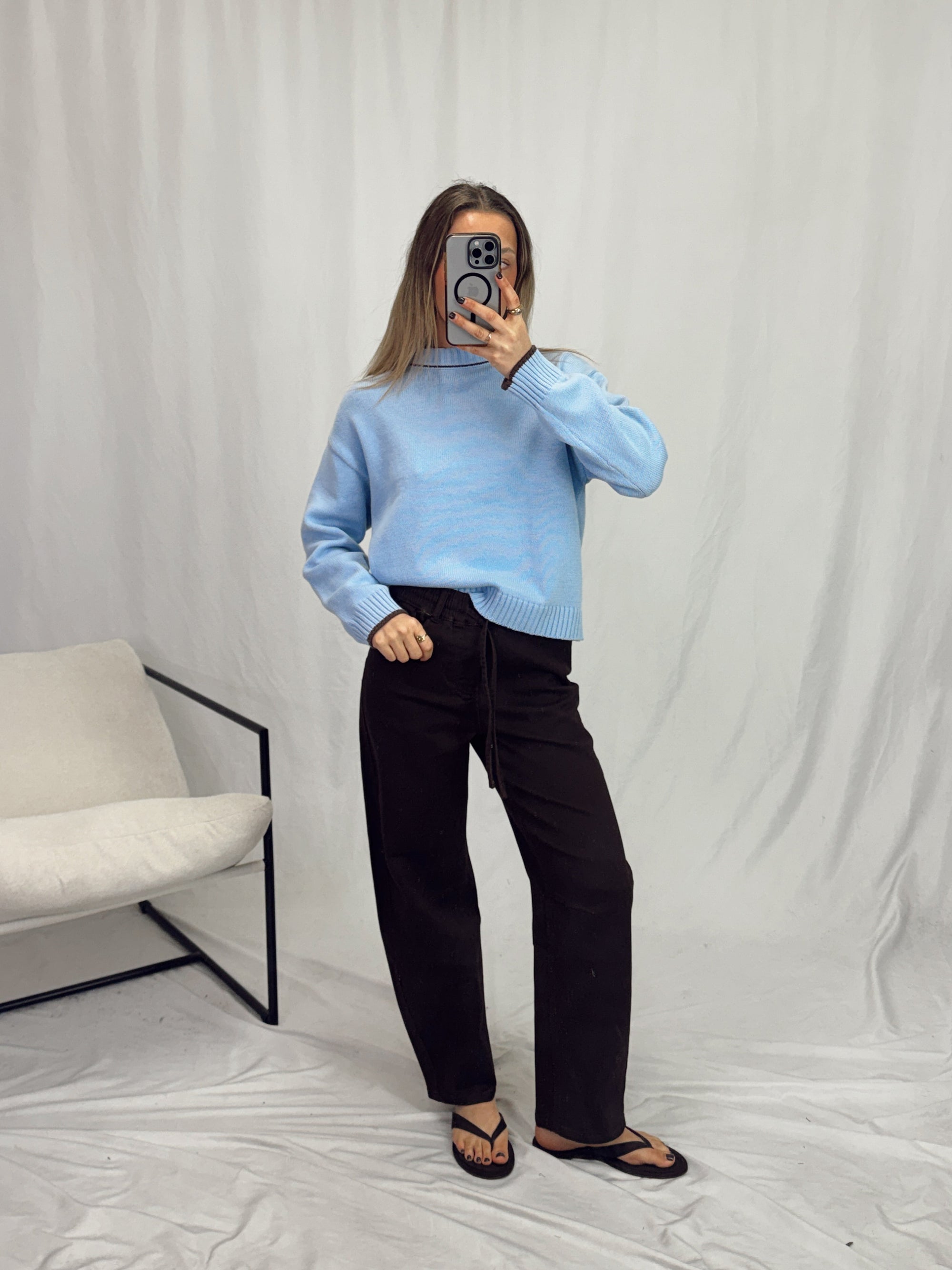 SARAH BARREL LEG JEAN
