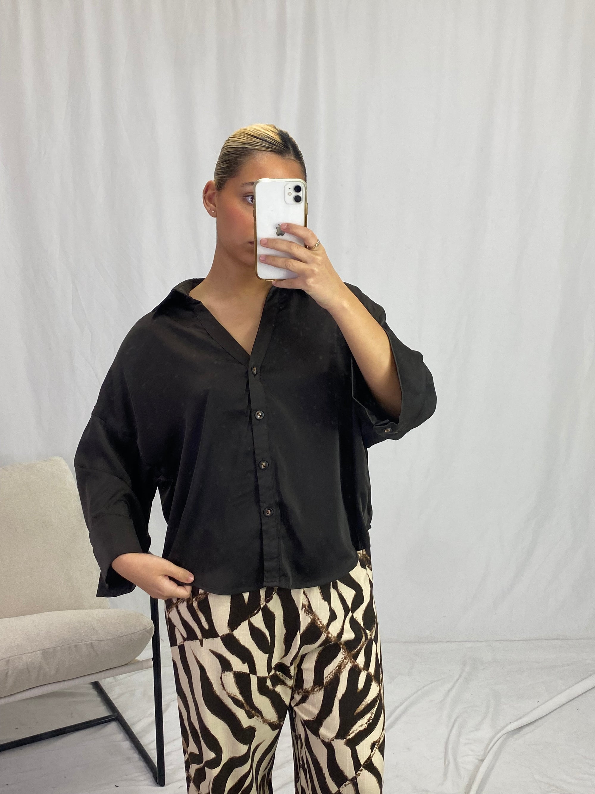 JATEA SHAY SATIN BLOUSE