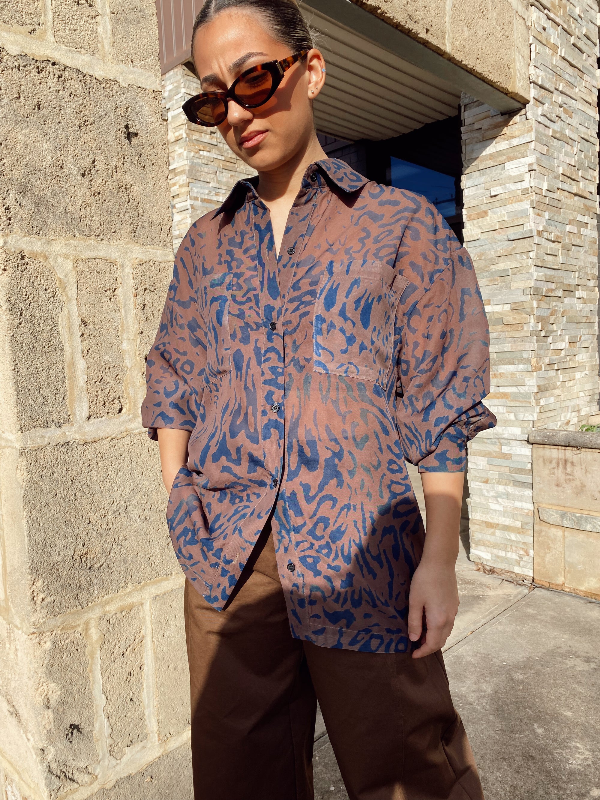 LAYLA LEOPARD  SHIRT