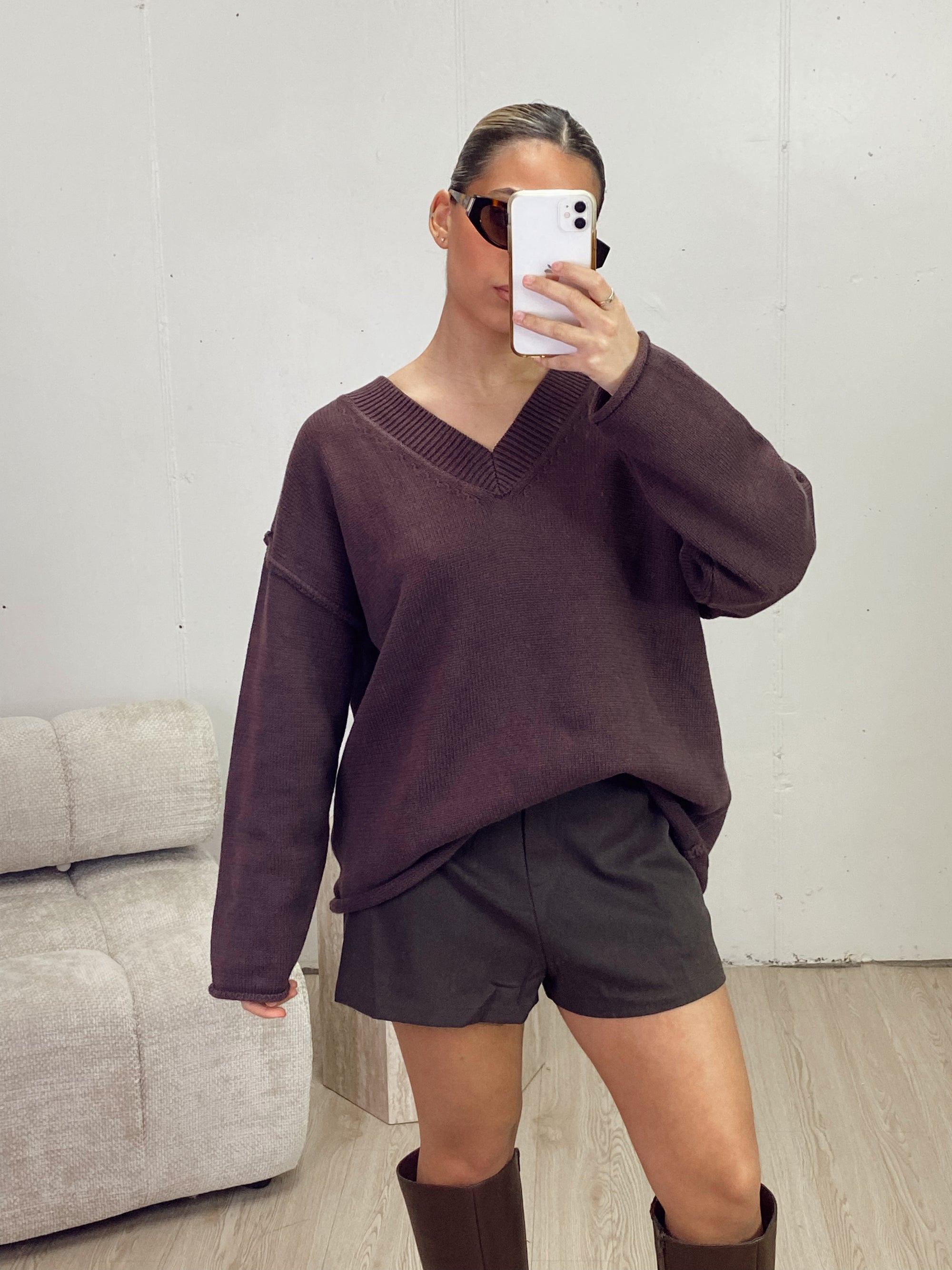 CARA  V NECK JUMPER