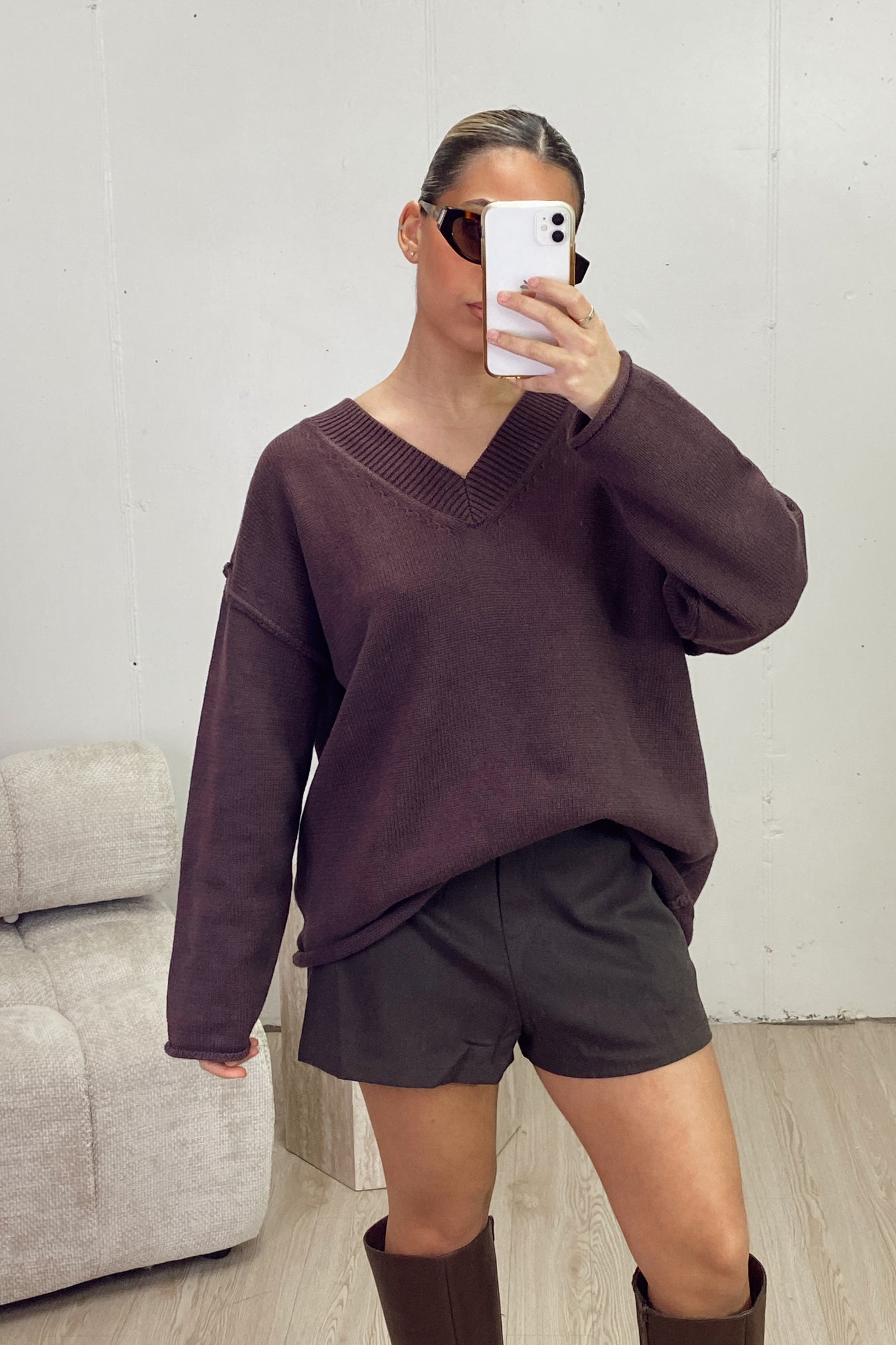 CARA  V NECK JUMPER