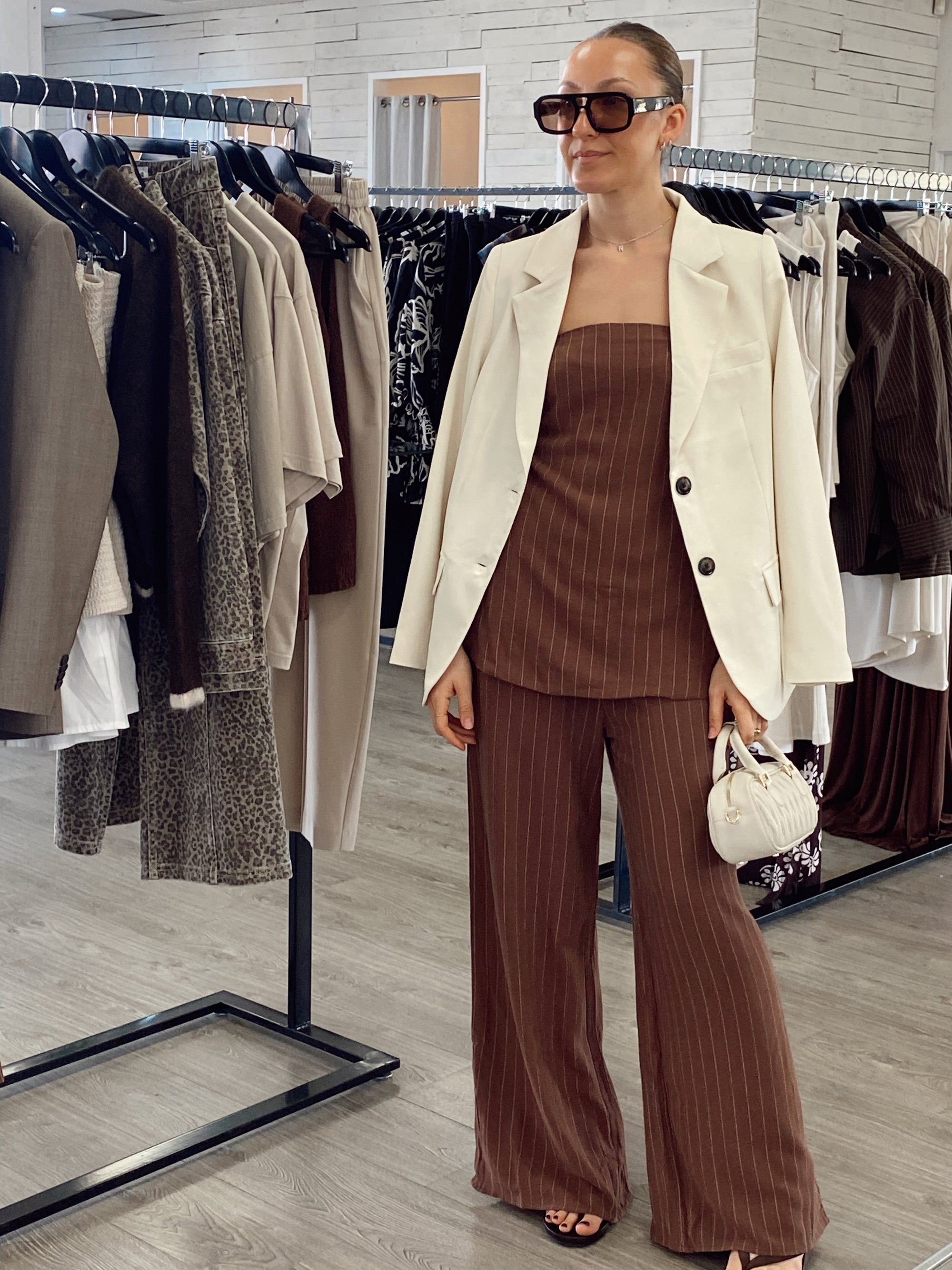 AVA CHOC STRIPE SET