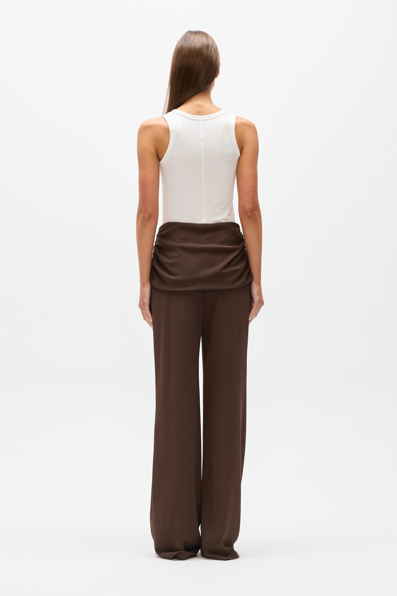 EMYNAH DRAPED WAIST PANT