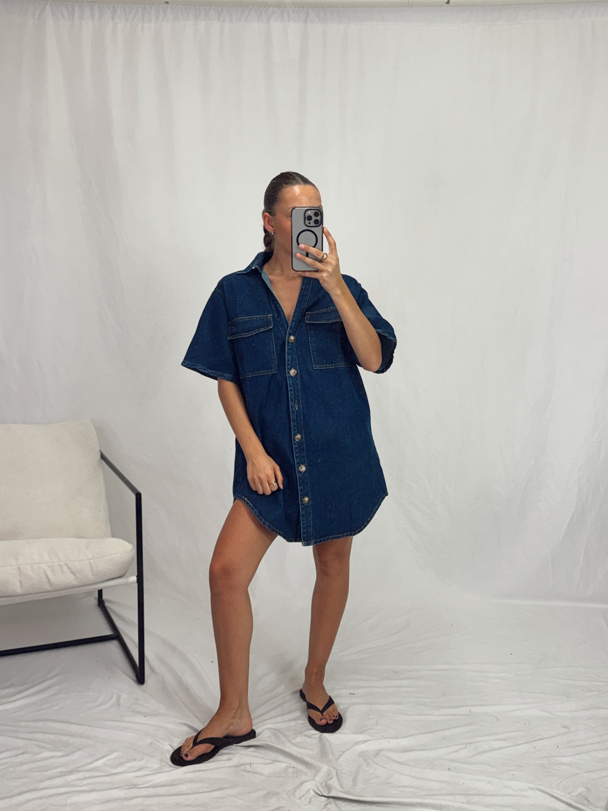 SARA DENIM DRESS