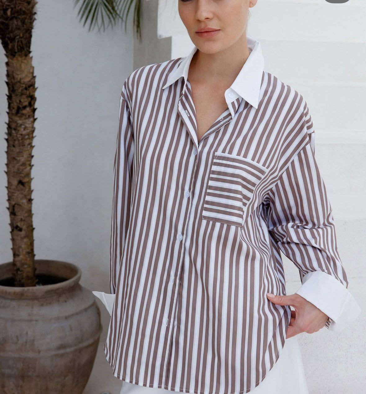 PEACH AND PARLA PERI SHIRT