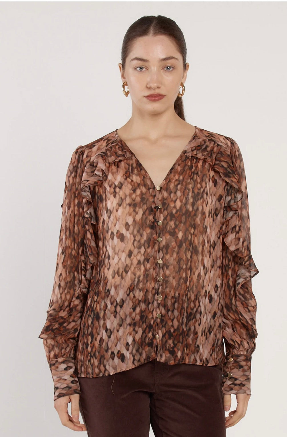 ODETTE RUFFLE BLOUSE