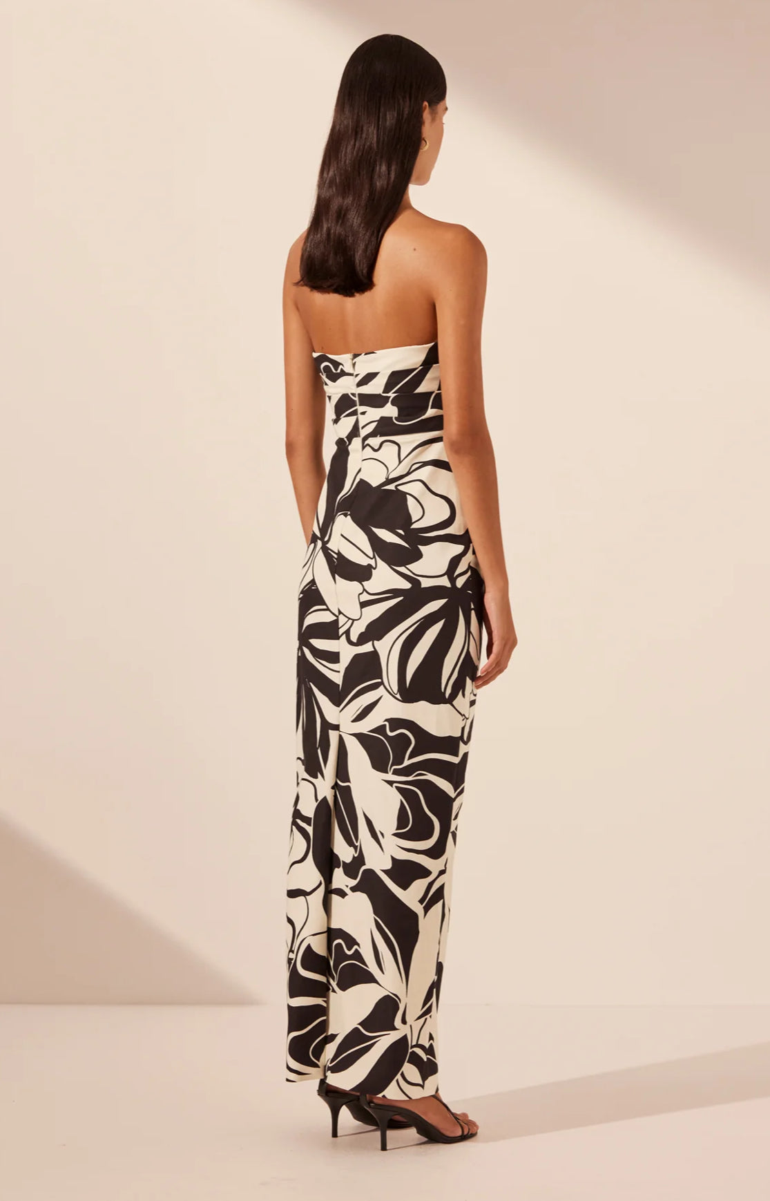 SHONA JOY AZIZE STRAPLESS DRESS