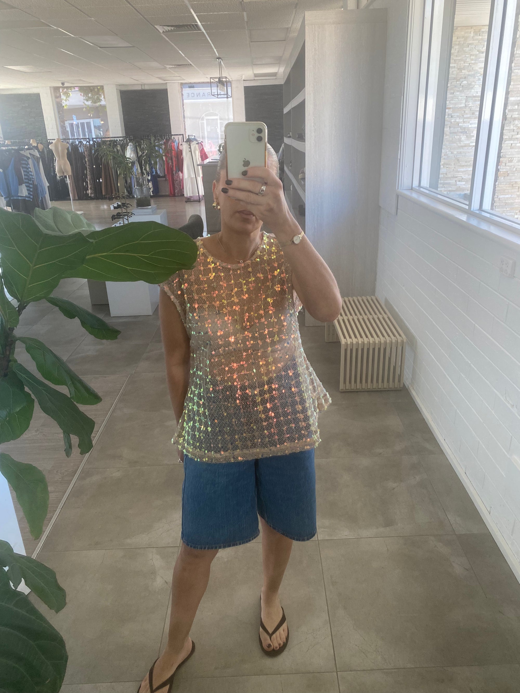 PEACH AND PARLA FALLON TOP