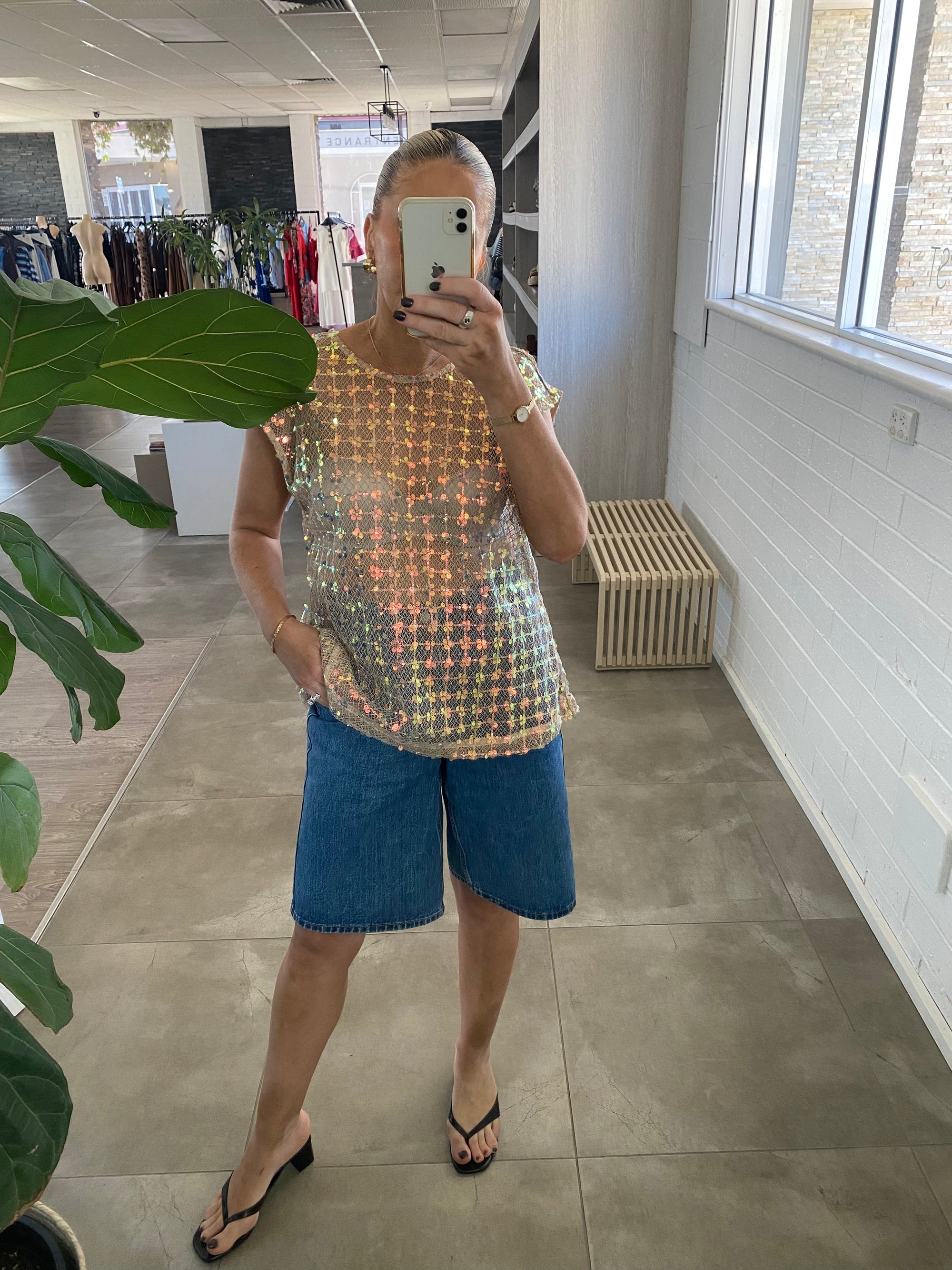 PEACH AND PARLA FALLON TOP