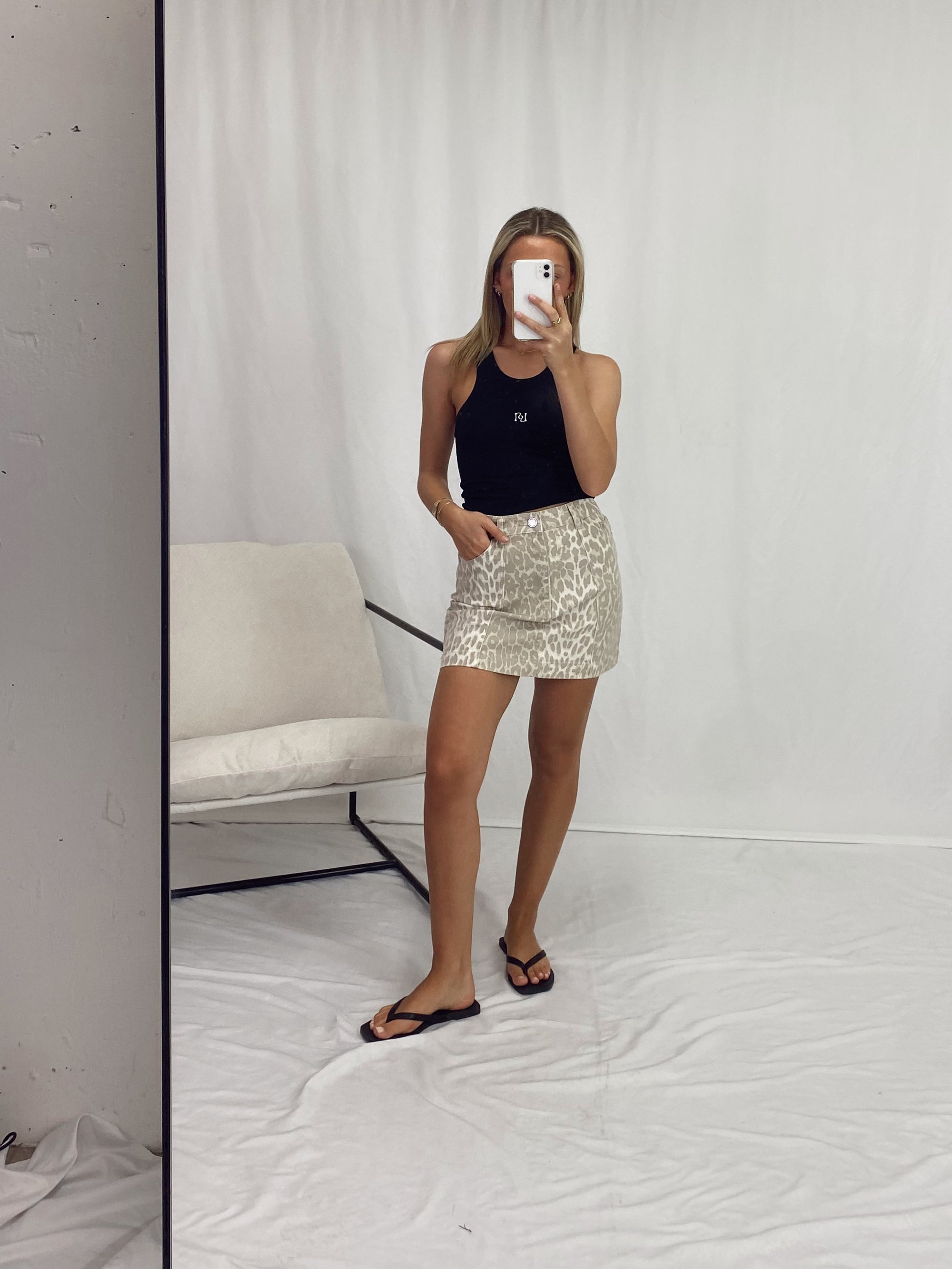 LEO DENIM SKIRT
