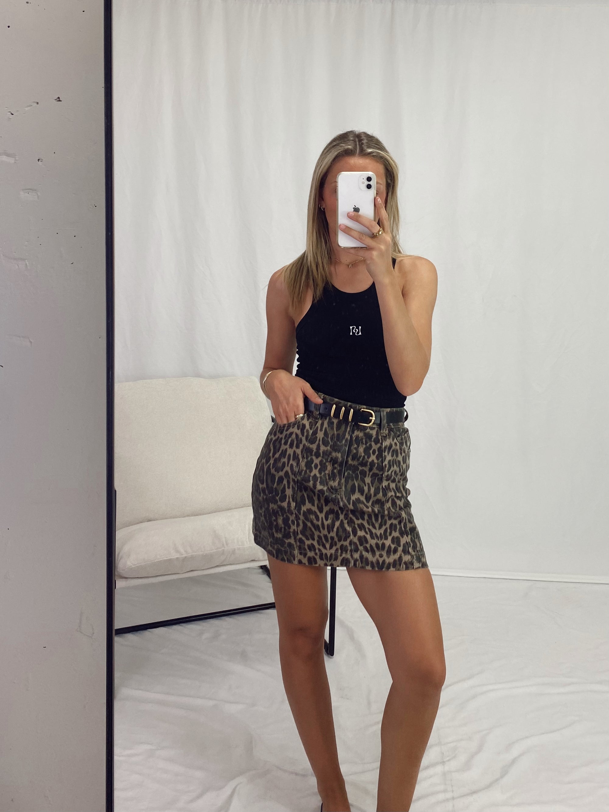 LEO DENIM SKIRT