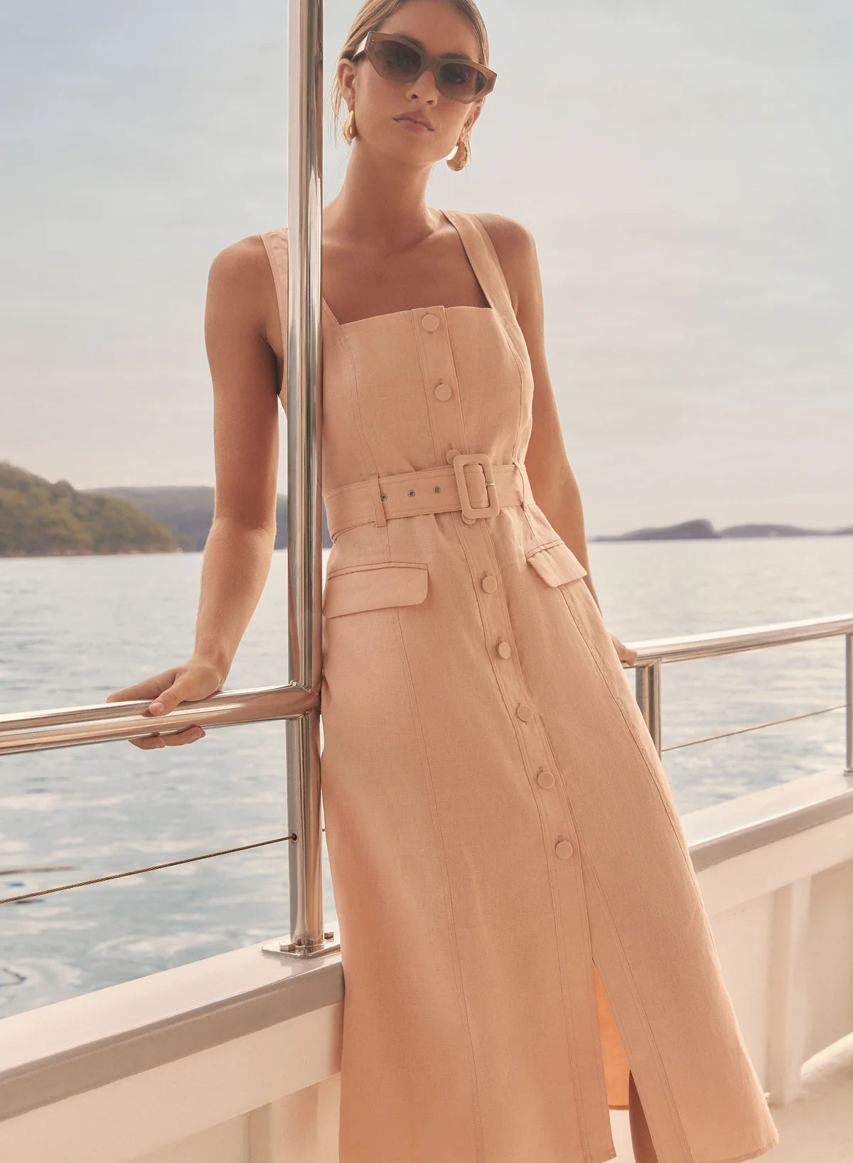 ESMAEE PORTSEA DRESS NATURAL