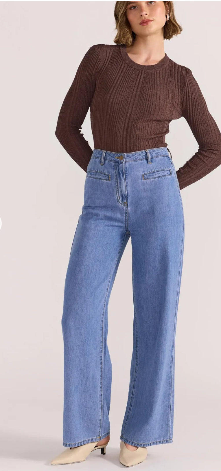 STAPLE LYLA WIDE LEG PANT