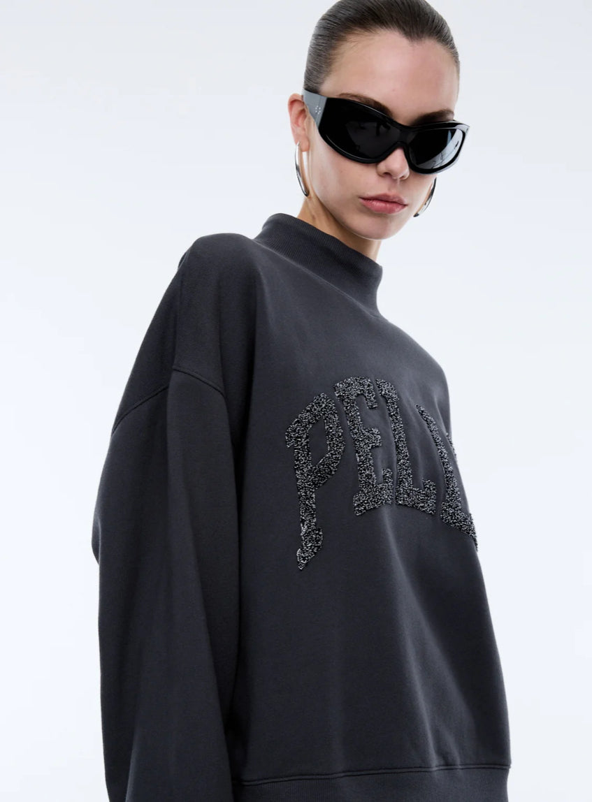 ENA PELLY GLITTER COLLEGIATE SWEATSHIRT