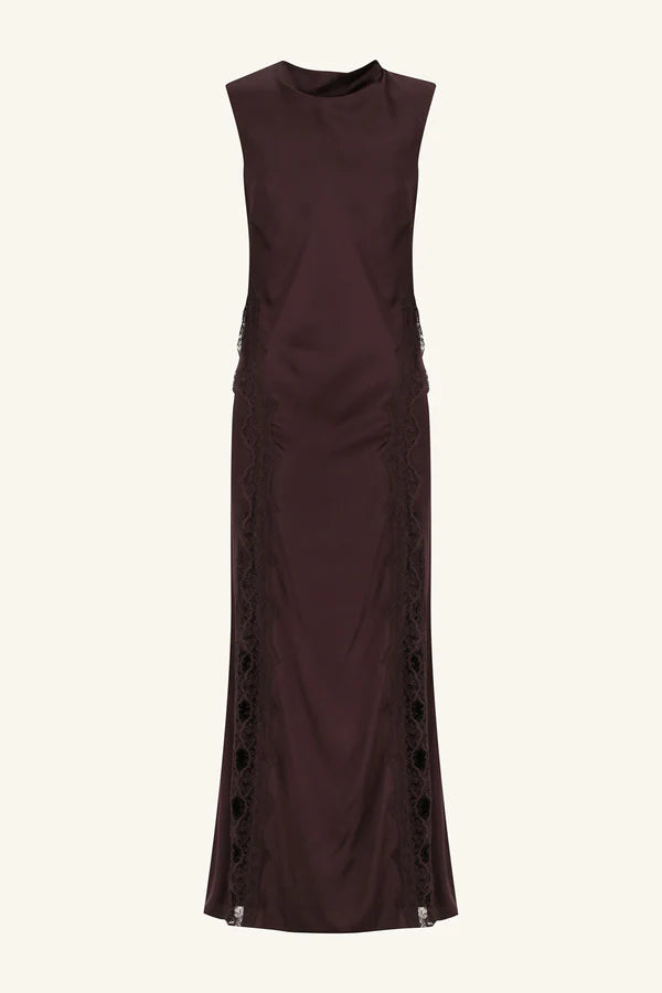 SHONA JOY ALLEGRA LACE PANELLED DRESS
