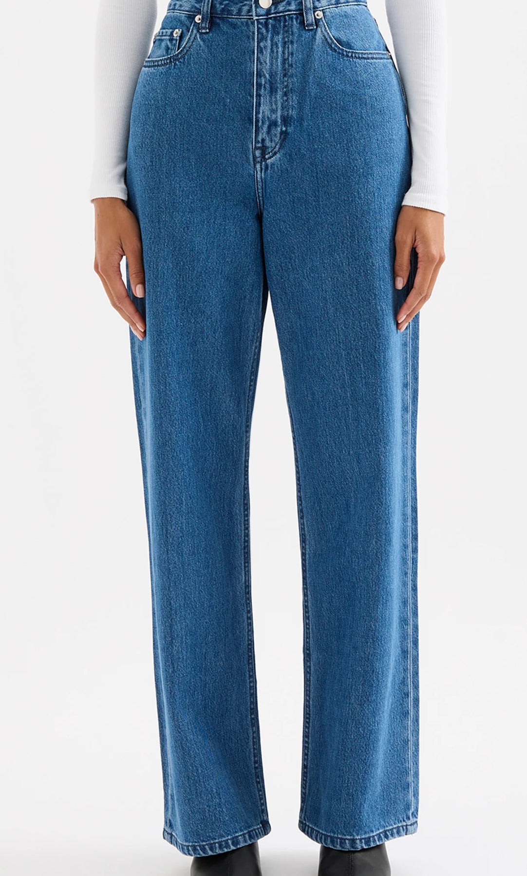 NUDE LUCY RELAXED DENIM - FRESH BLUE