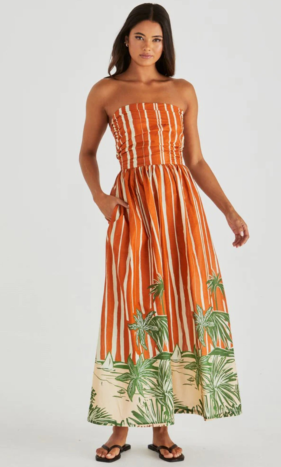 SASS MINA STRAPLESS DRESS