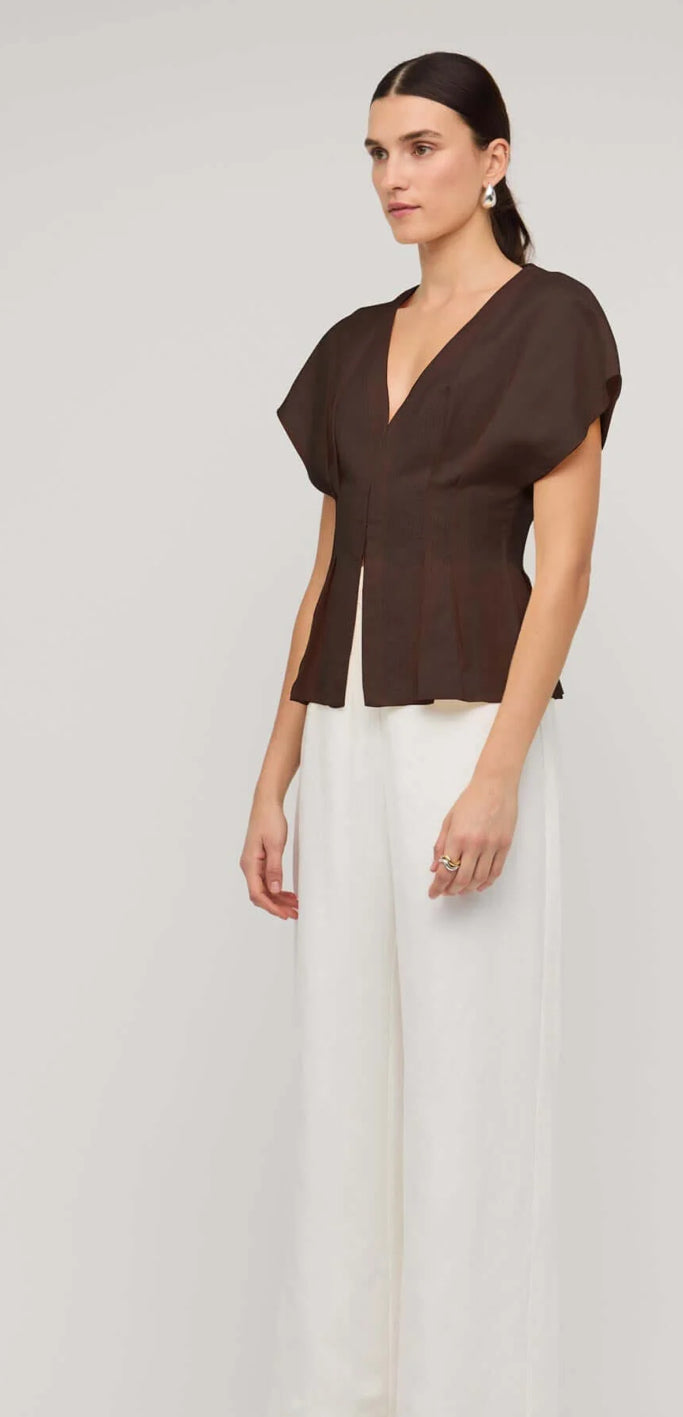 STAPLE ESTELLE PLEATED BLOUSE