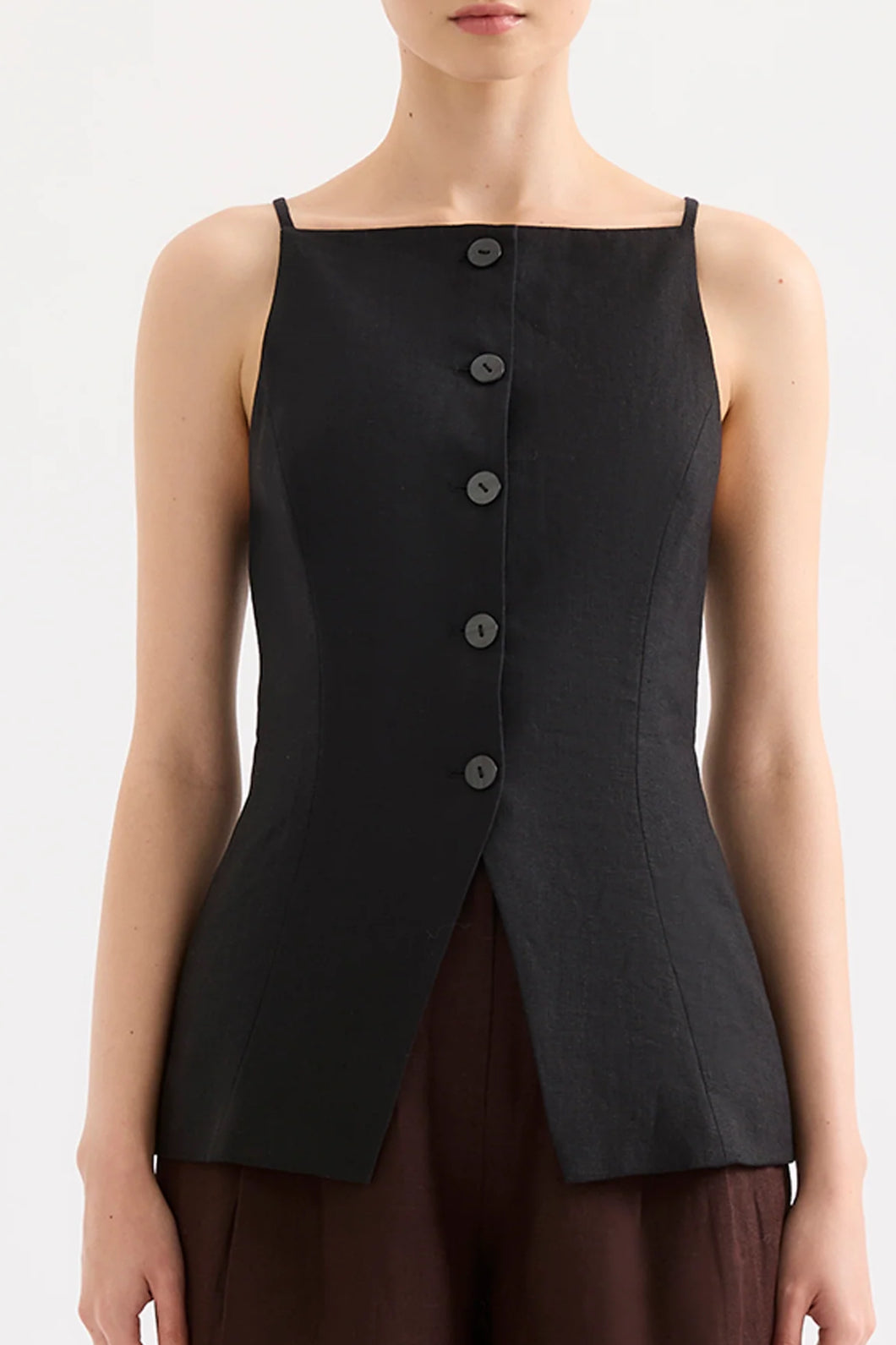 NUDE LUCY LAWRENCE LINEN VEST