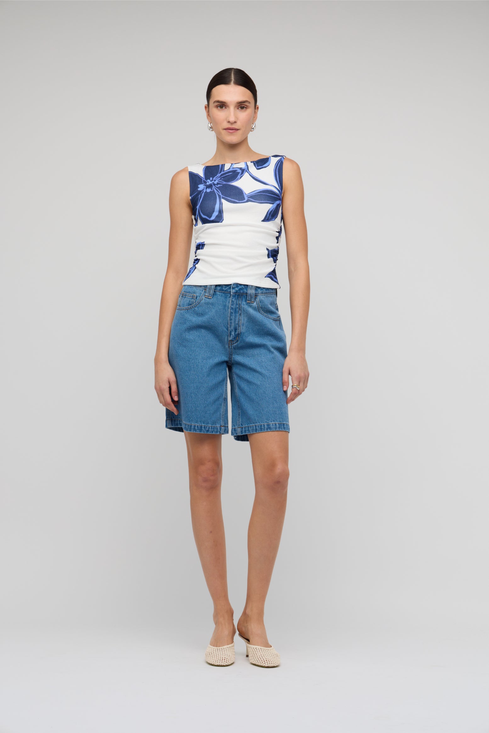 STAPLE CASSIA MIDI RISE JORTS