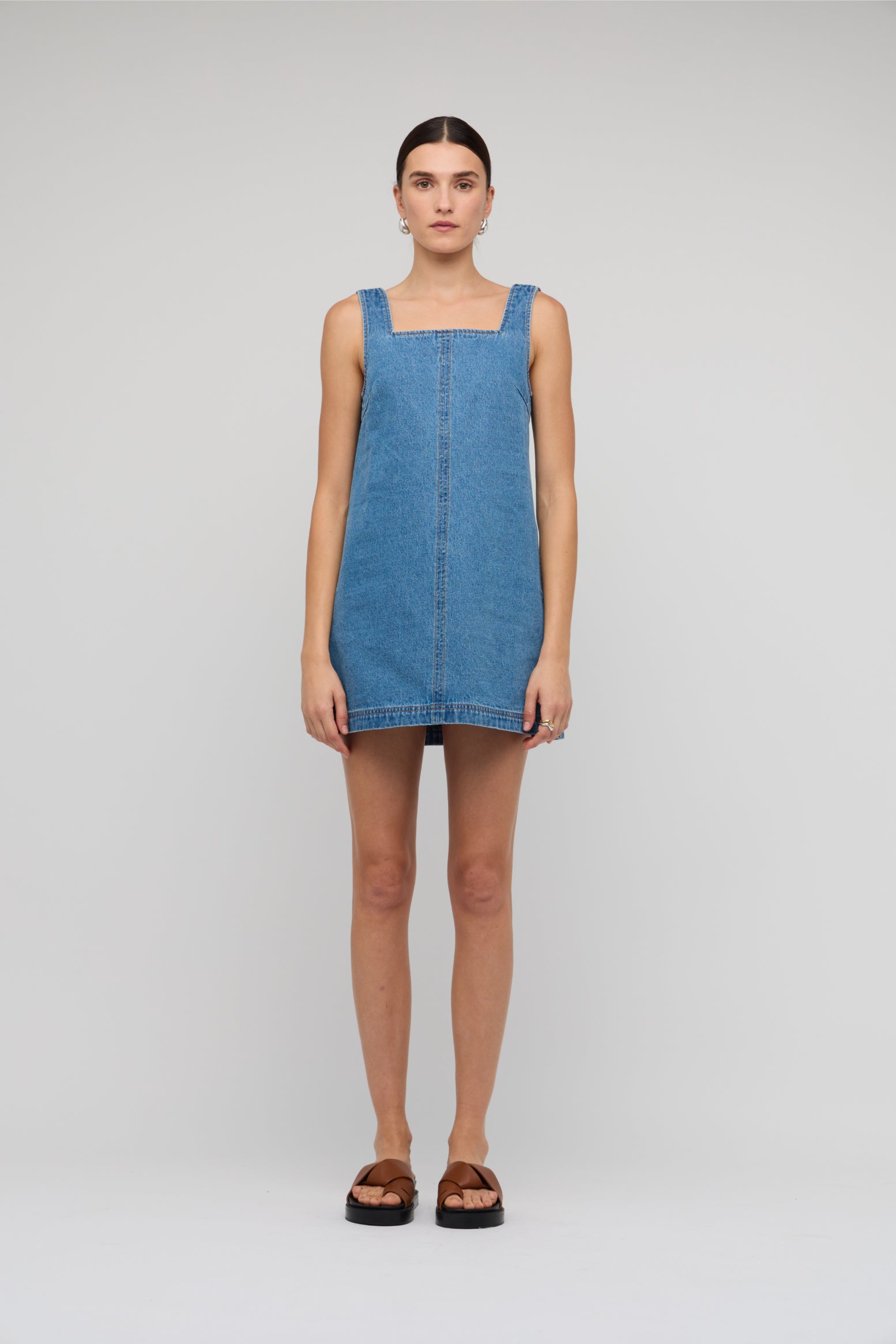 STAPLE CASSIA DENIM MINI DRESS