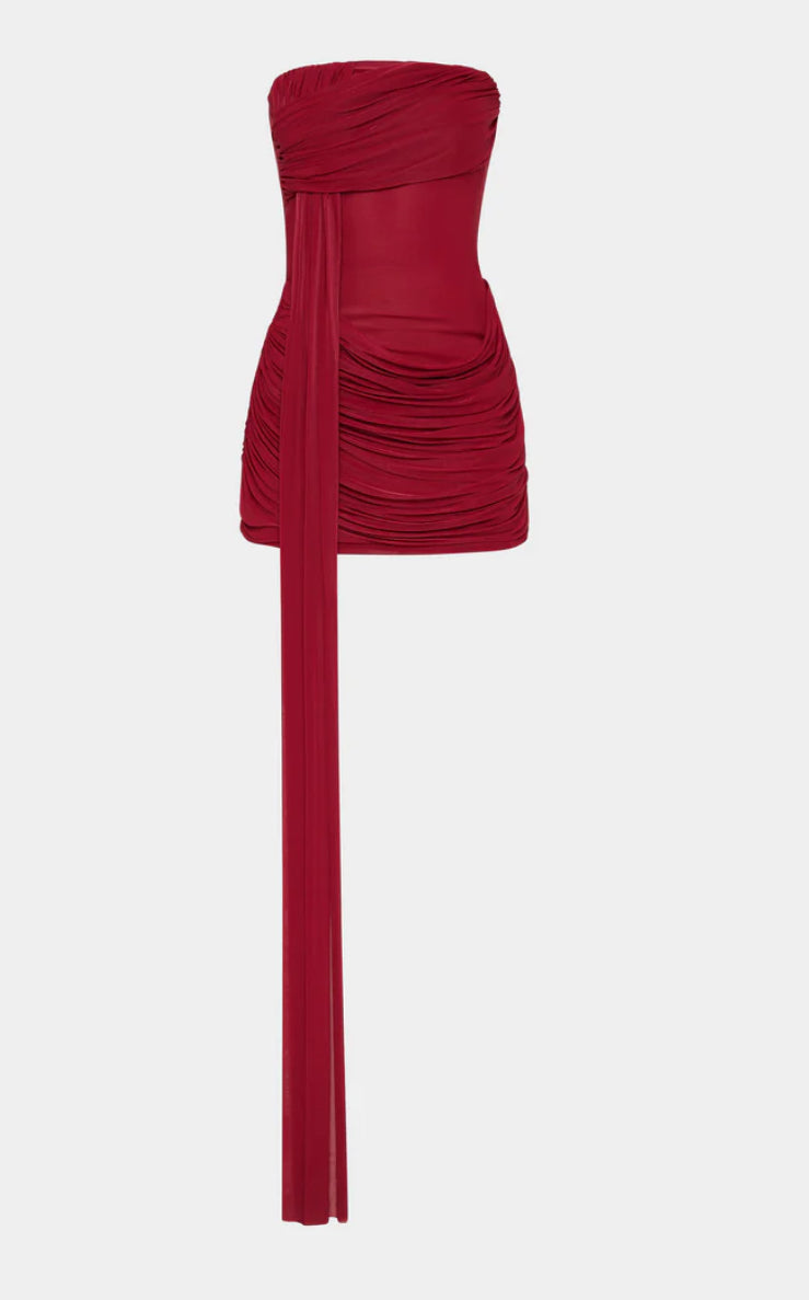MISHA EMBER WRAPED DRESS
